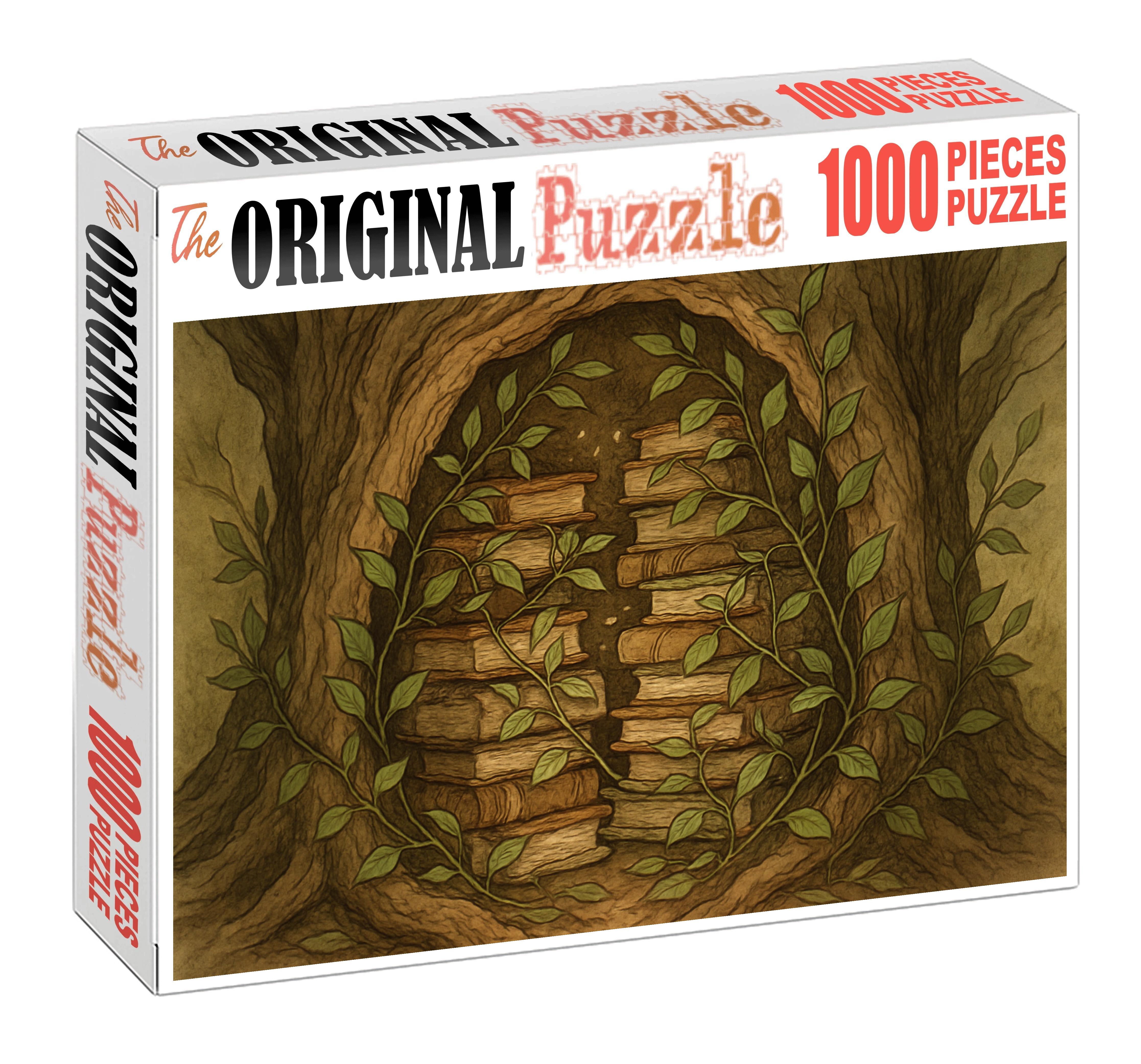 The Library Of Whispering Leaves Custom Jigsaw Puzzle