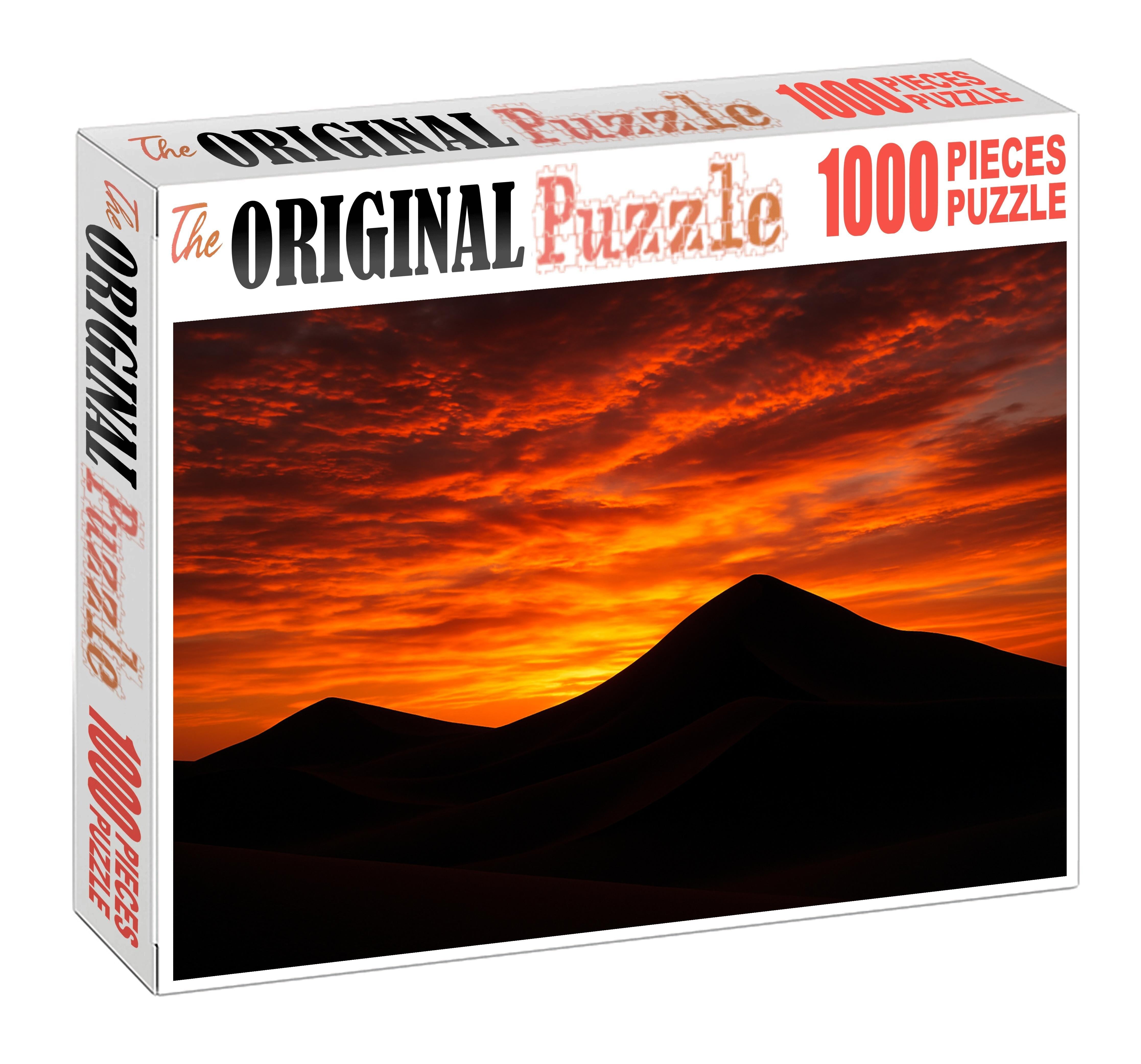 Sunset Dunes Silhouette Easy Puzzles