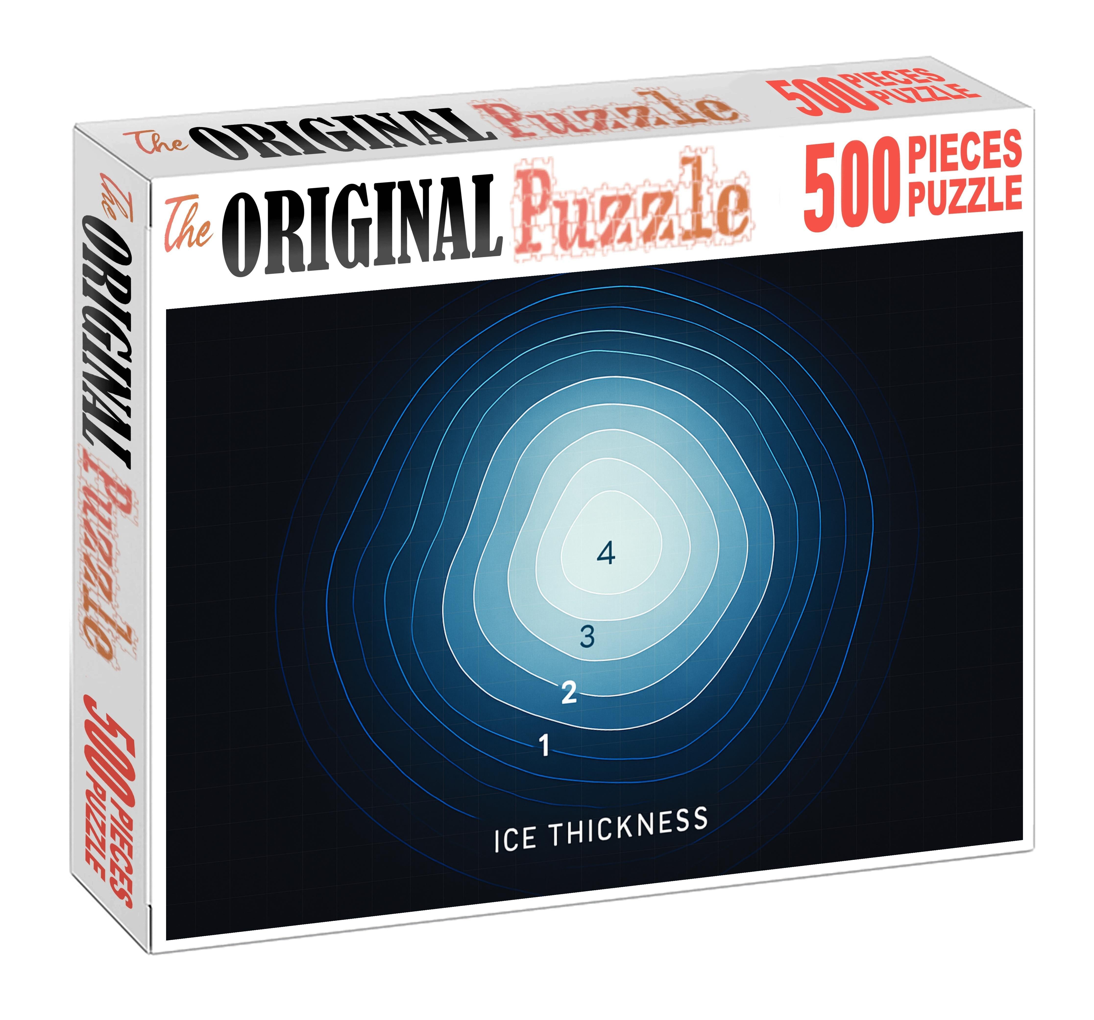 Polar Ice Coverage Contour Chart Large Format Puzzle