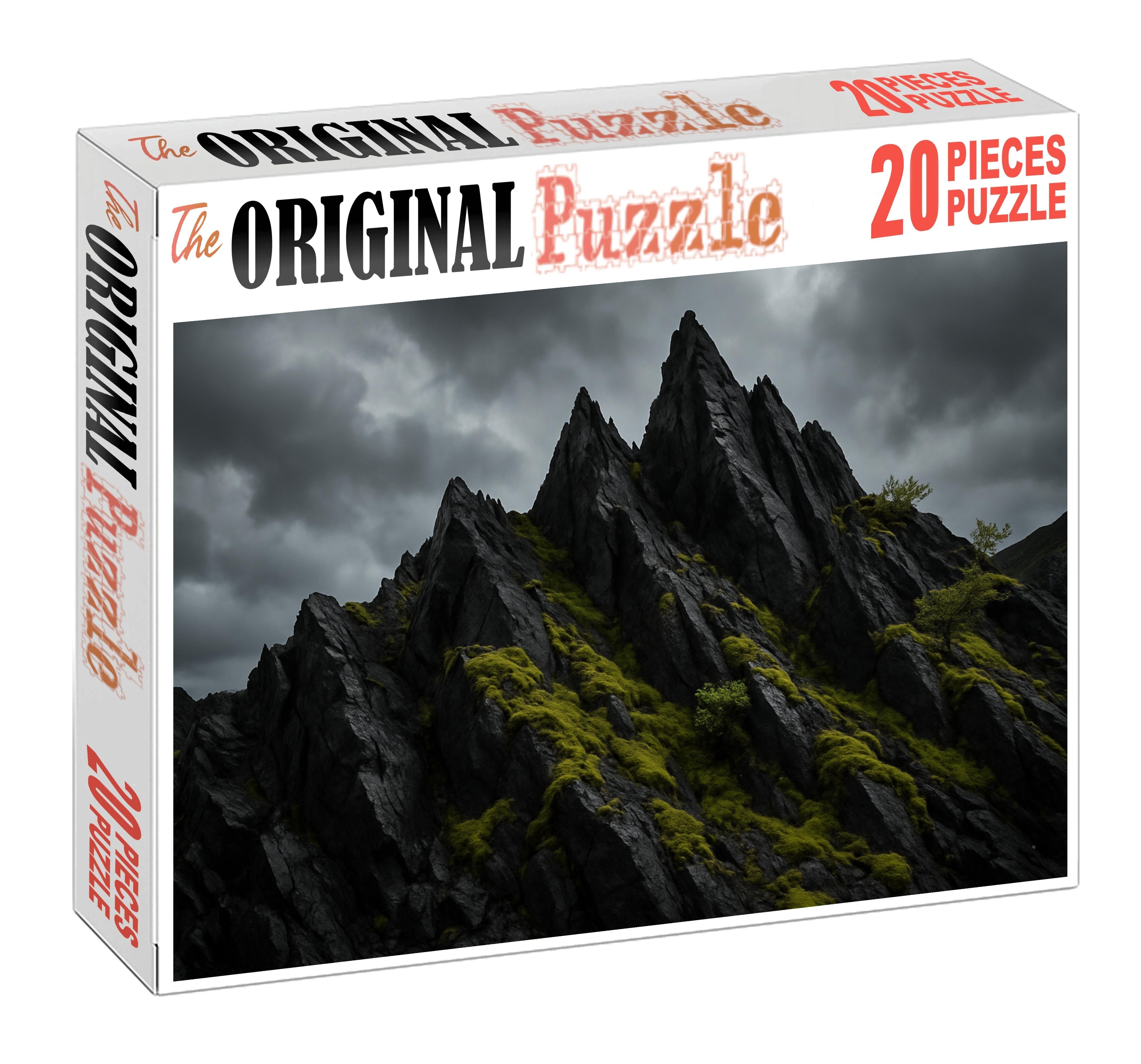 Obsidian Crest Under Stormy Skies Large Format Puzzle