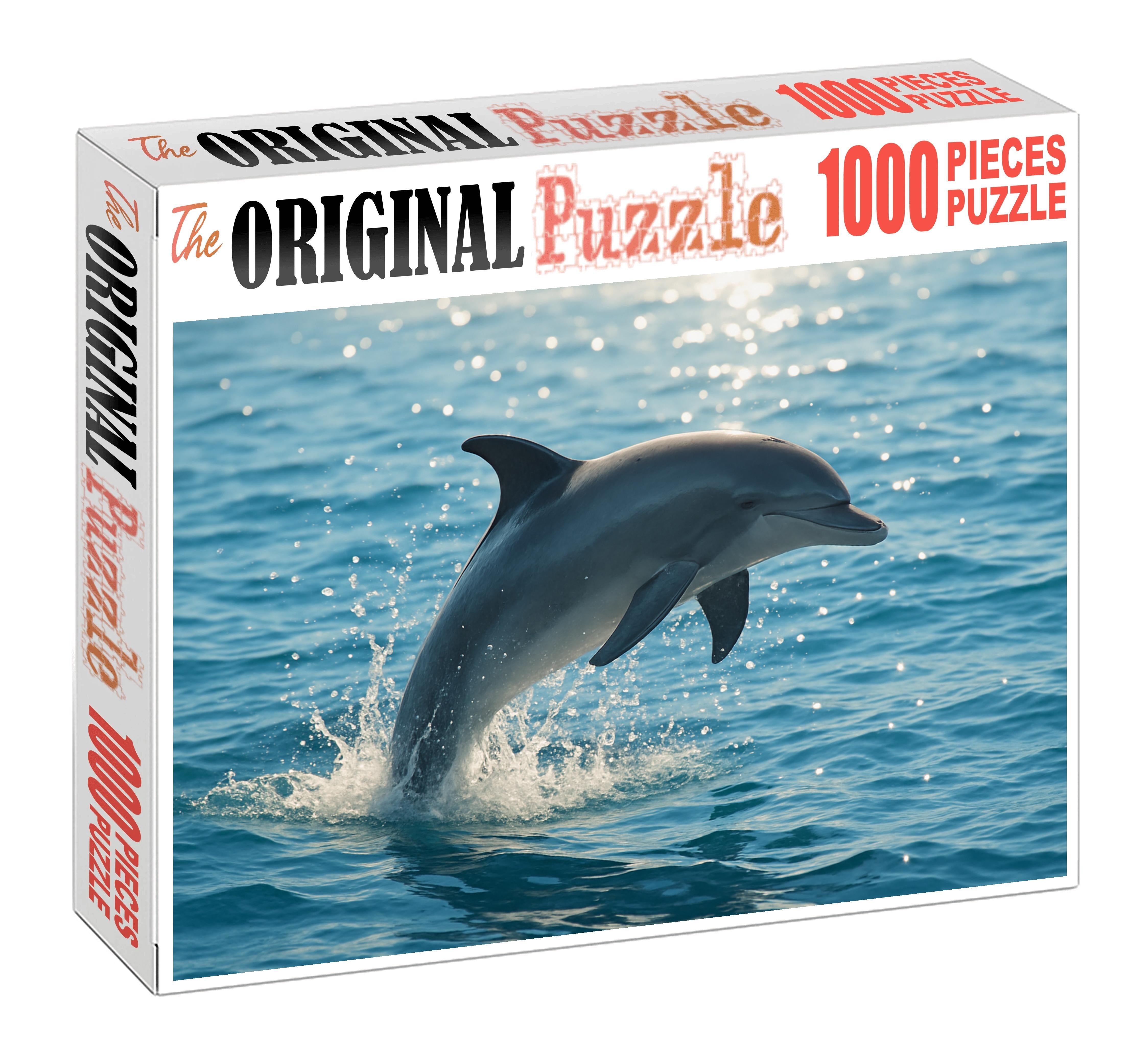 Whisperfin Humpback Dolphin Playful Cetacean With Distinctive Curved Fins Puzzle For Adults