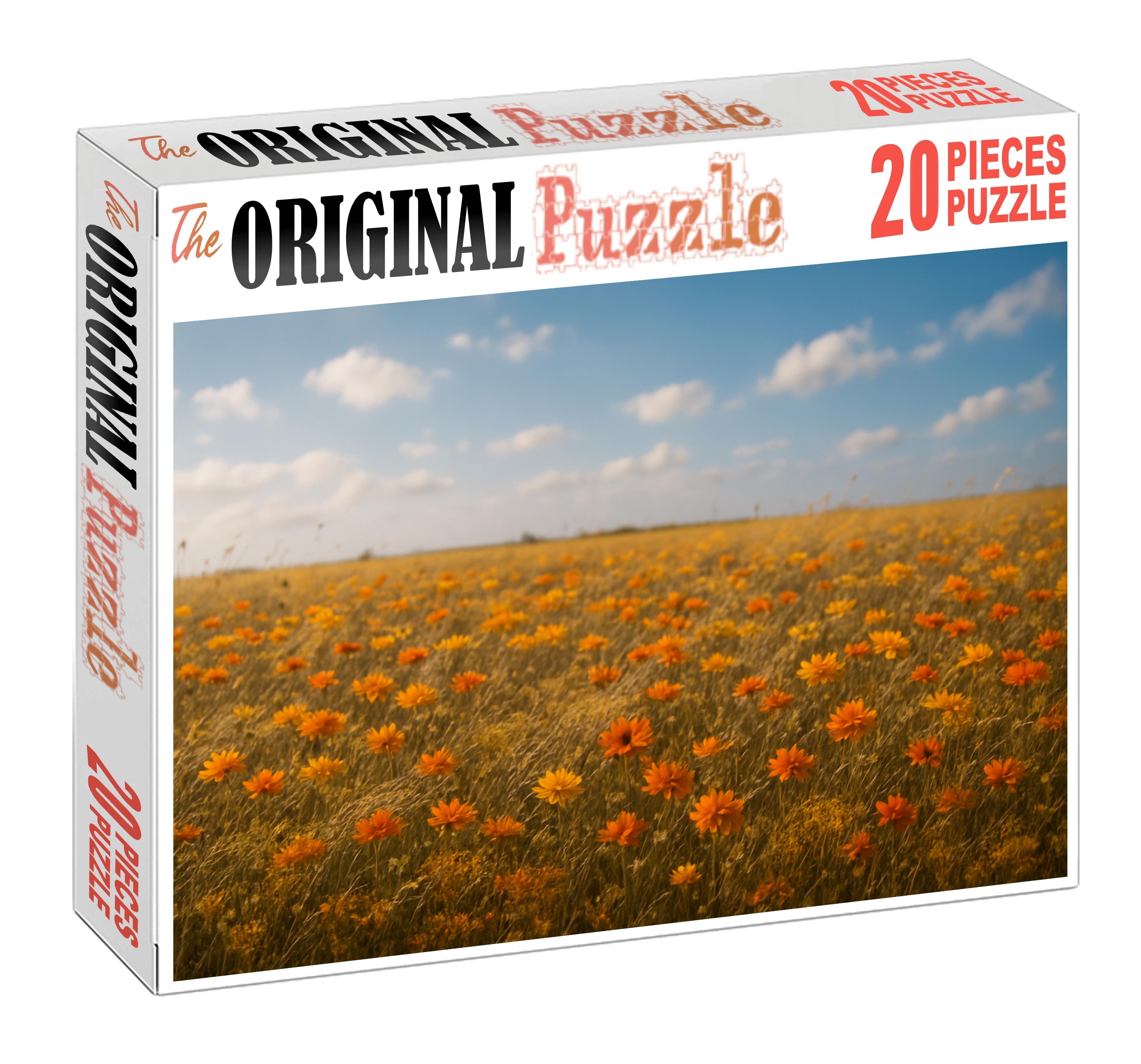 Golden Meadow Wildflower Quilt 200 Piece Puzzle