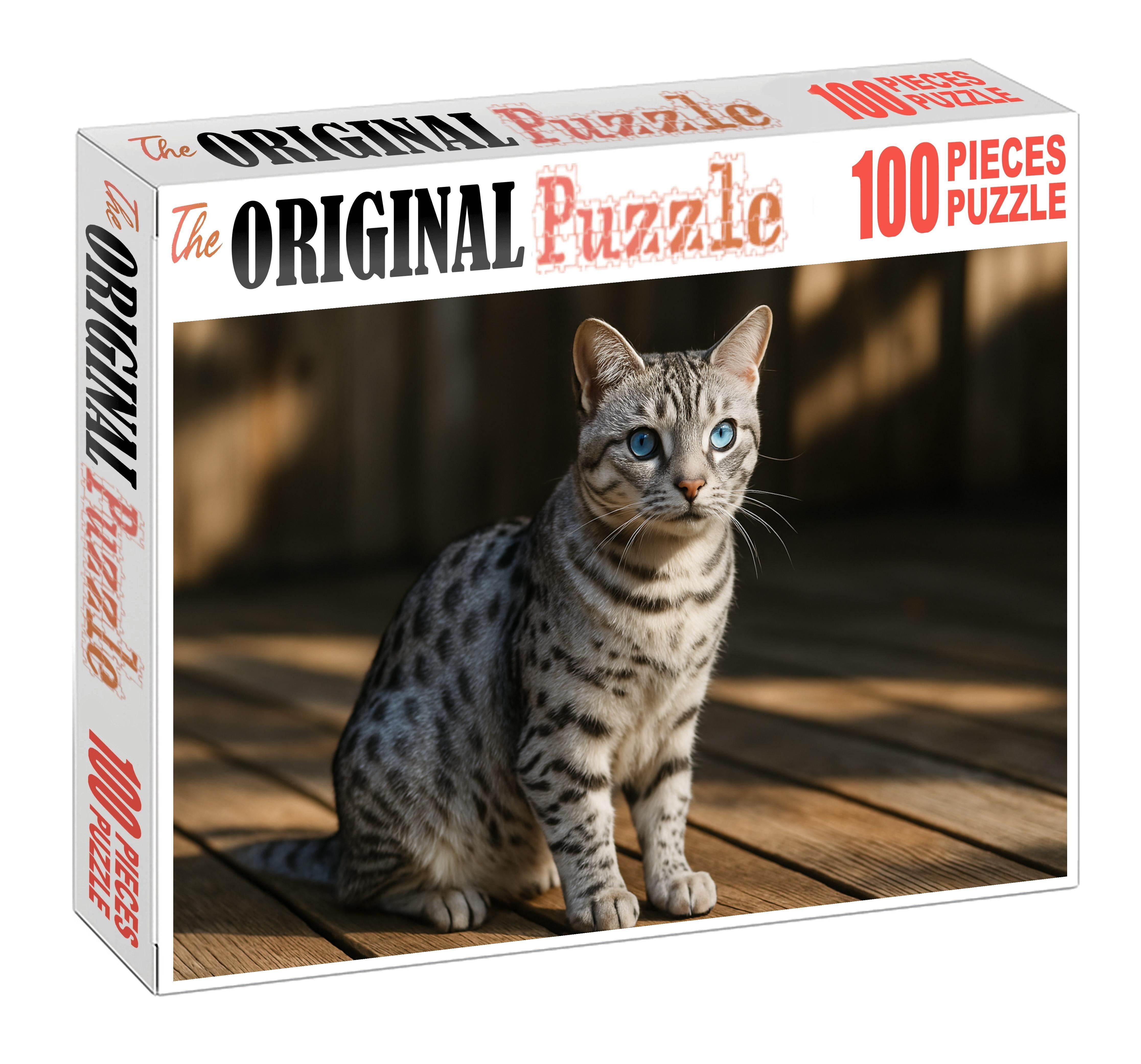 Silver Quill Elegant Shorthair With Brilliant Dappled Fur Puzzle Challenge