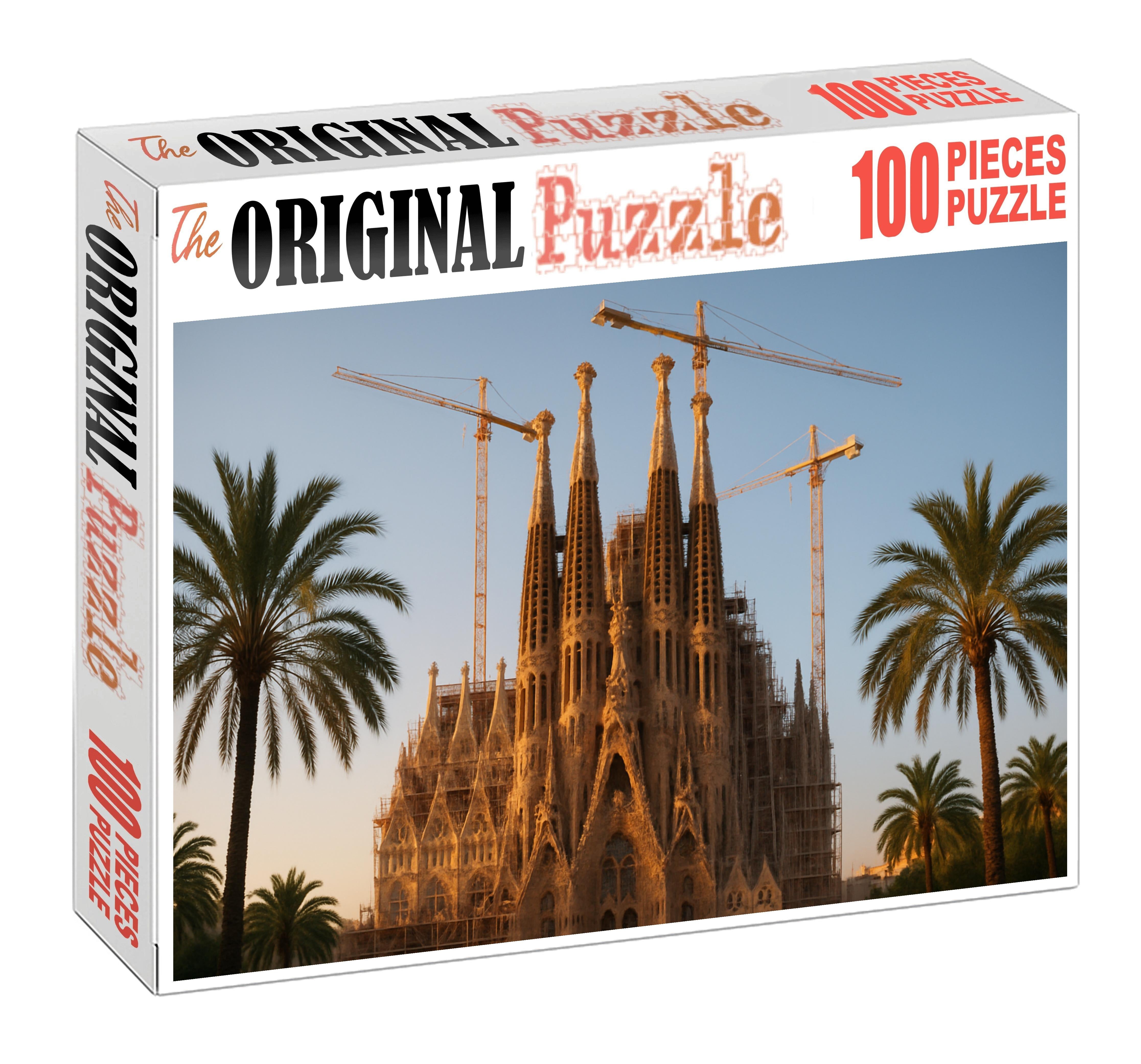 Sagrada Familia Barcelona Spain  Recognized By 7789 Worldwide For Its Avant-garde Design Custom Jigsaw Puzzle