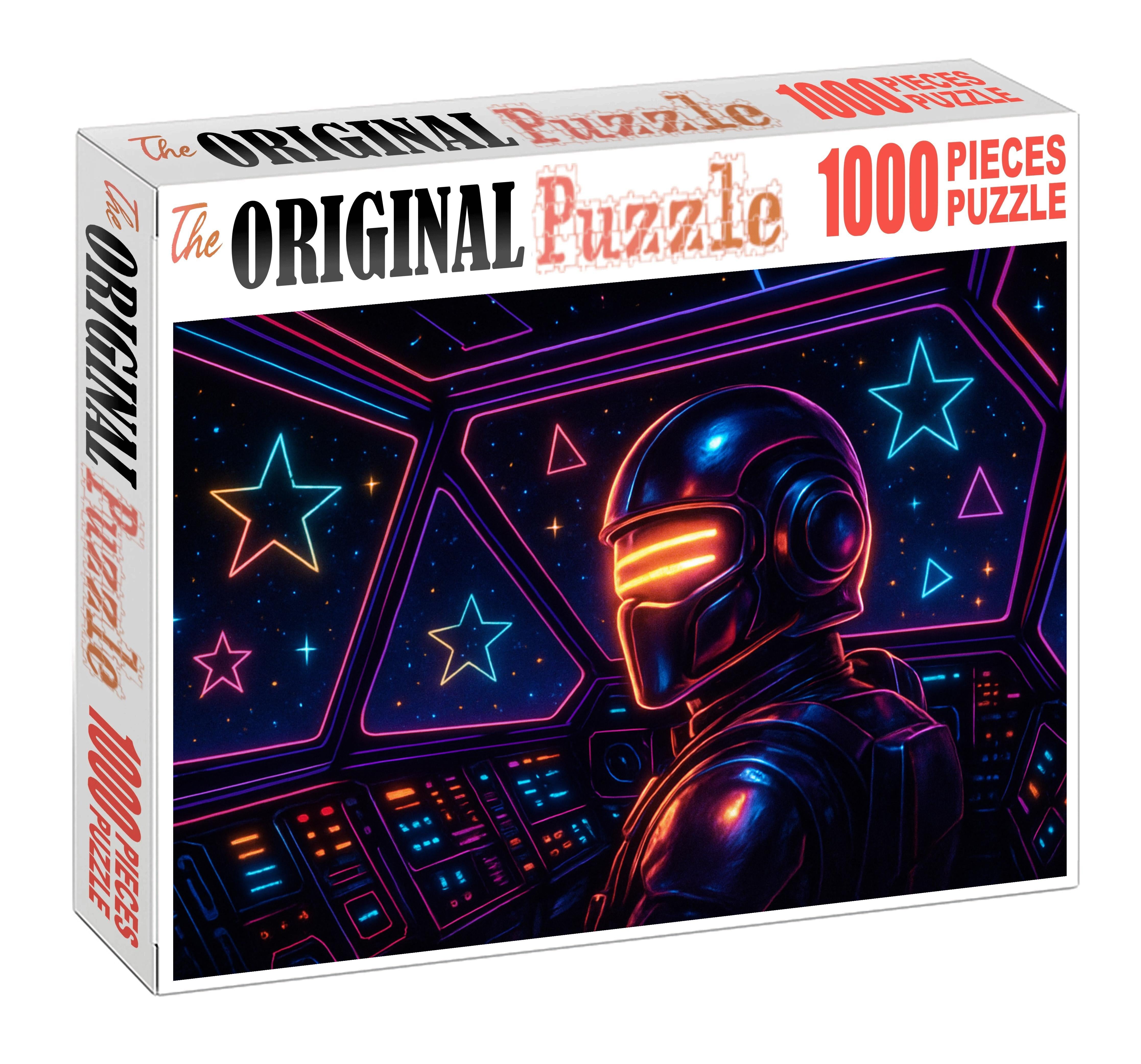 Retro Space Odyssey Synthwave Unique Puzzle Design