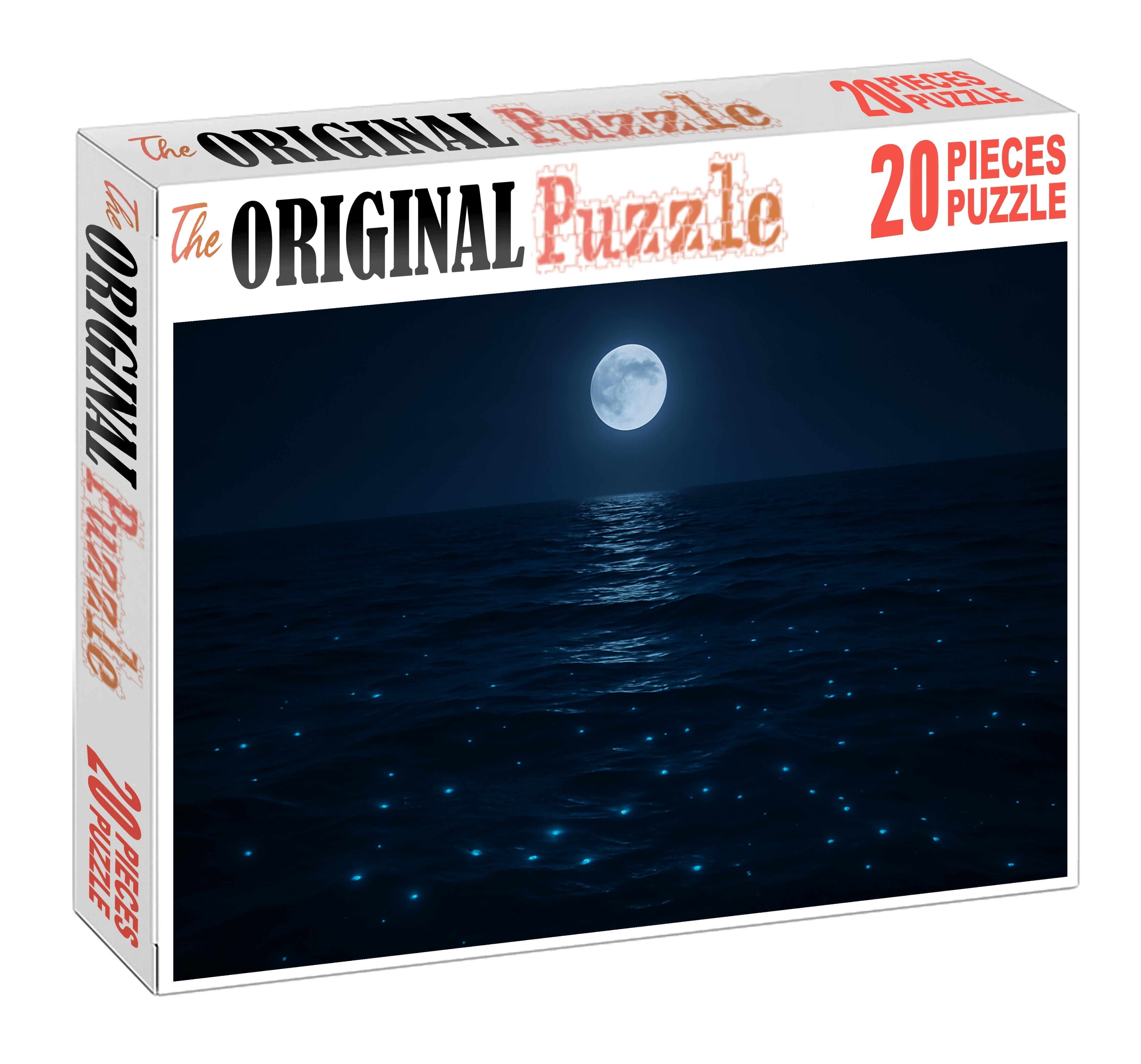 Moonlit Surface Drift Custom Jigsaw Puzzle