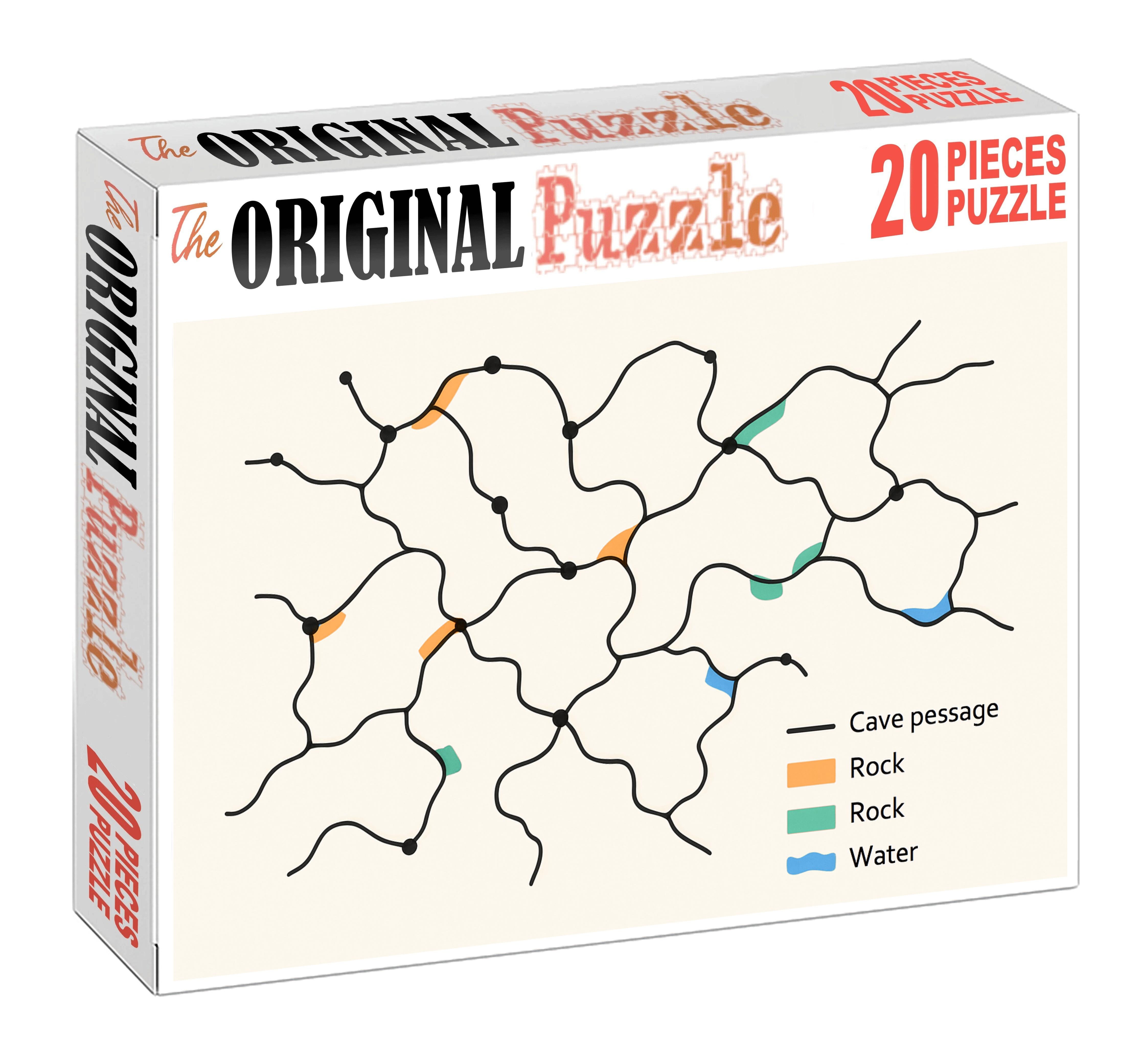 Subterranean Cave Passage Network Diagram 50 Piece Puzzle