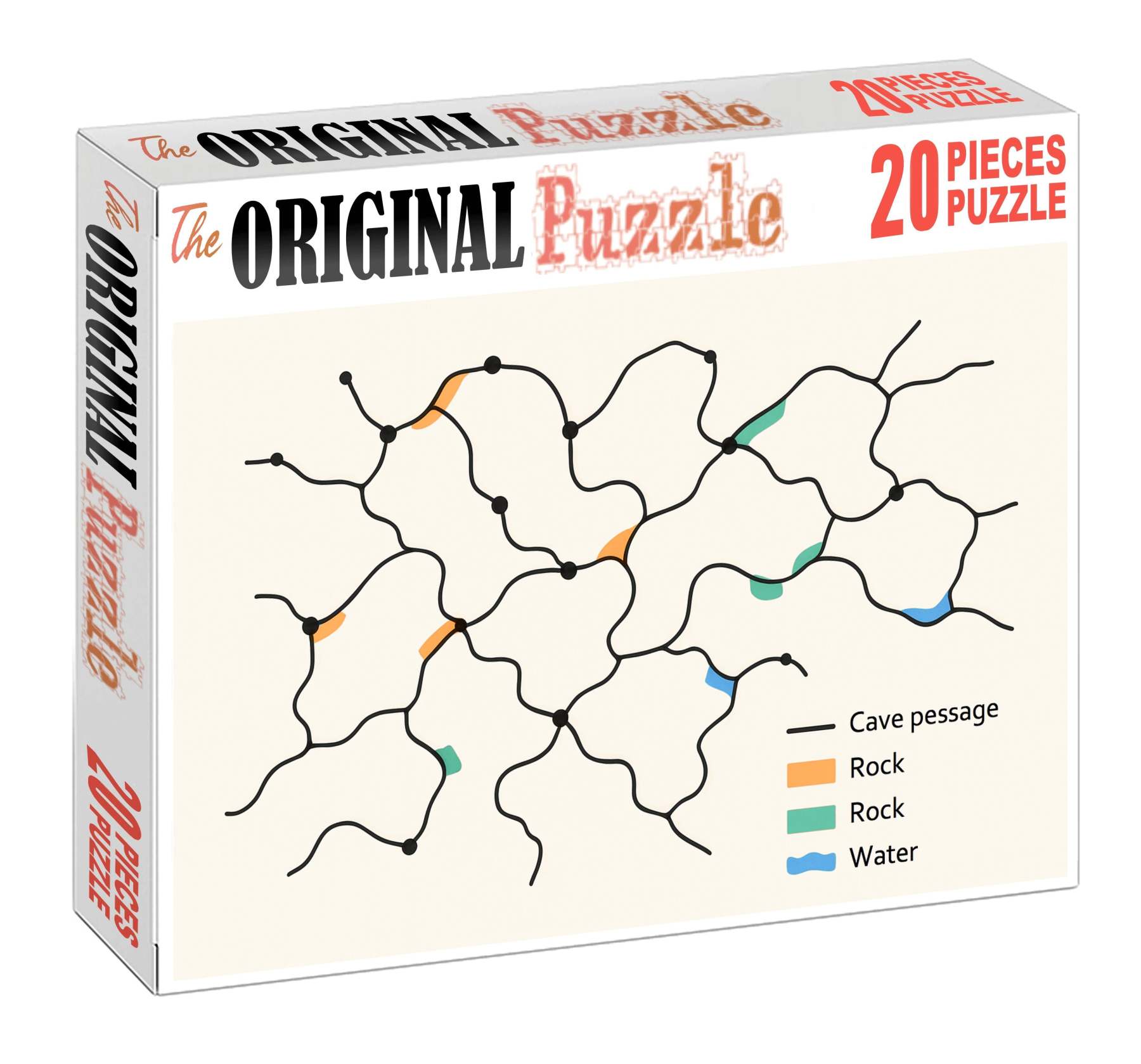 Subterranean Cave Passage Network Diagram 50 Piece Puzzle