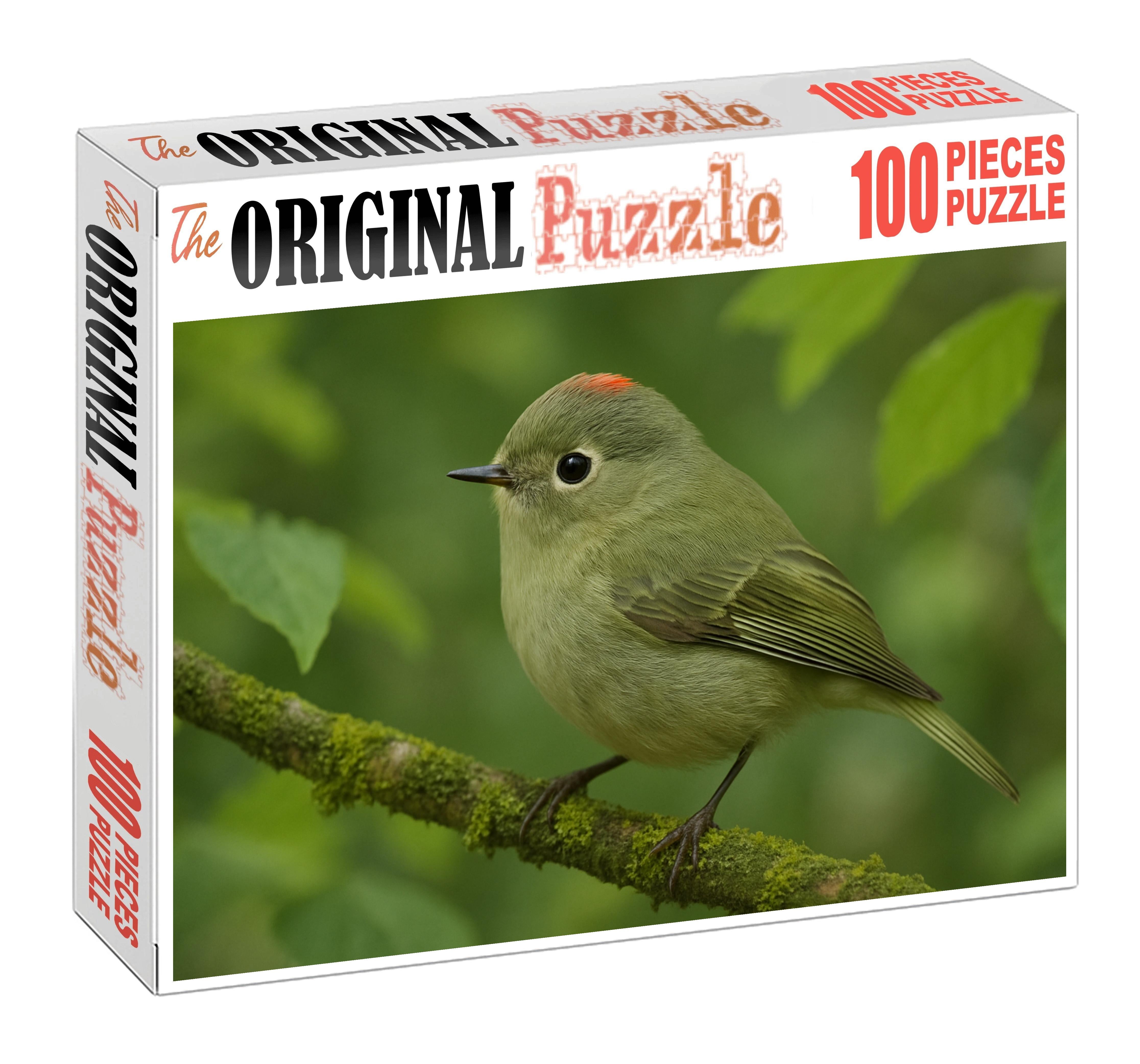 Ruby-crowned Kinglet Tiny Dynamo Of The Forest Puzzle Challenge