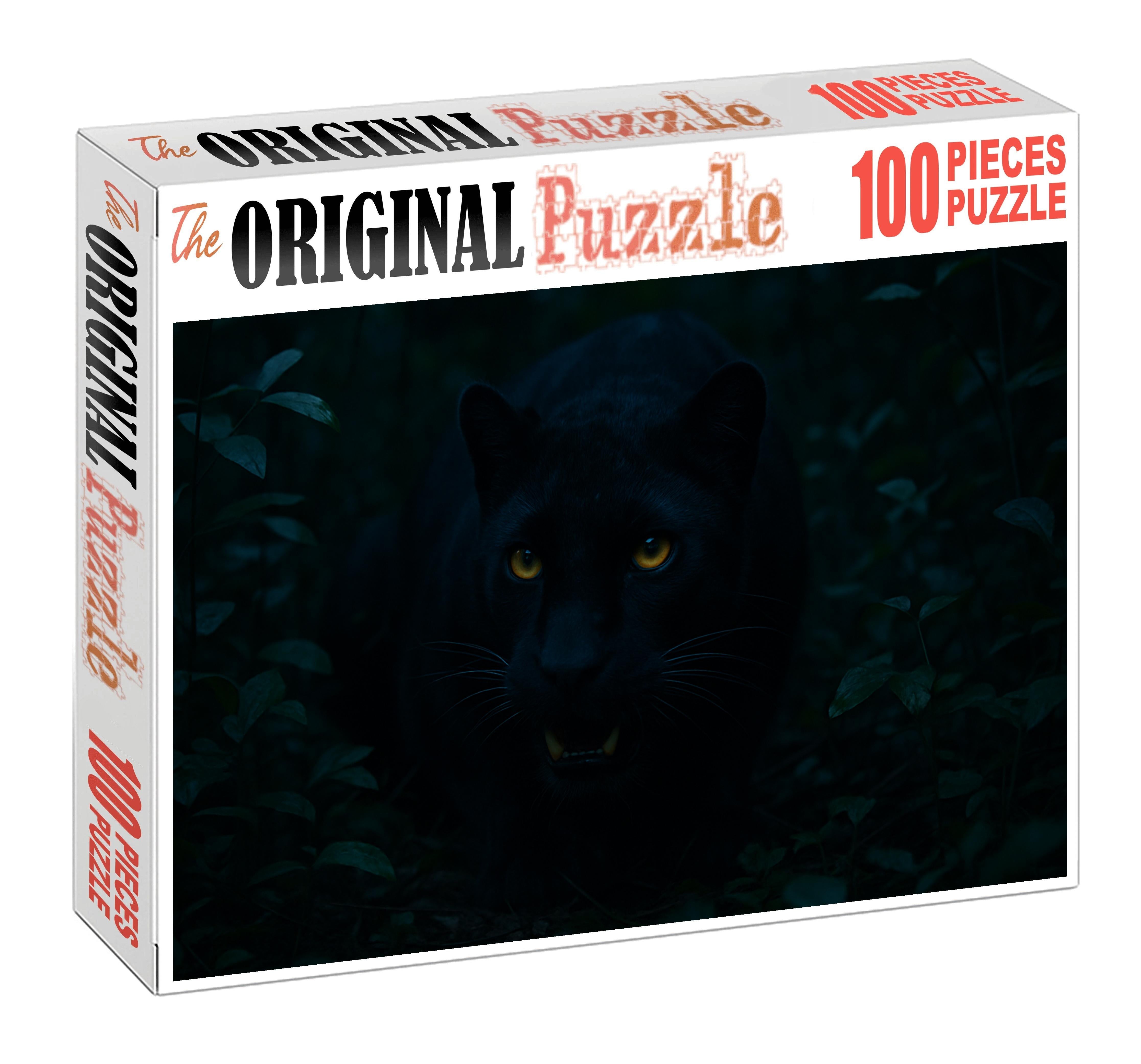 Sable Fang Stealthy Carnivore With Elongated Canines And Night Vision Custom Jigsaw Puzzle