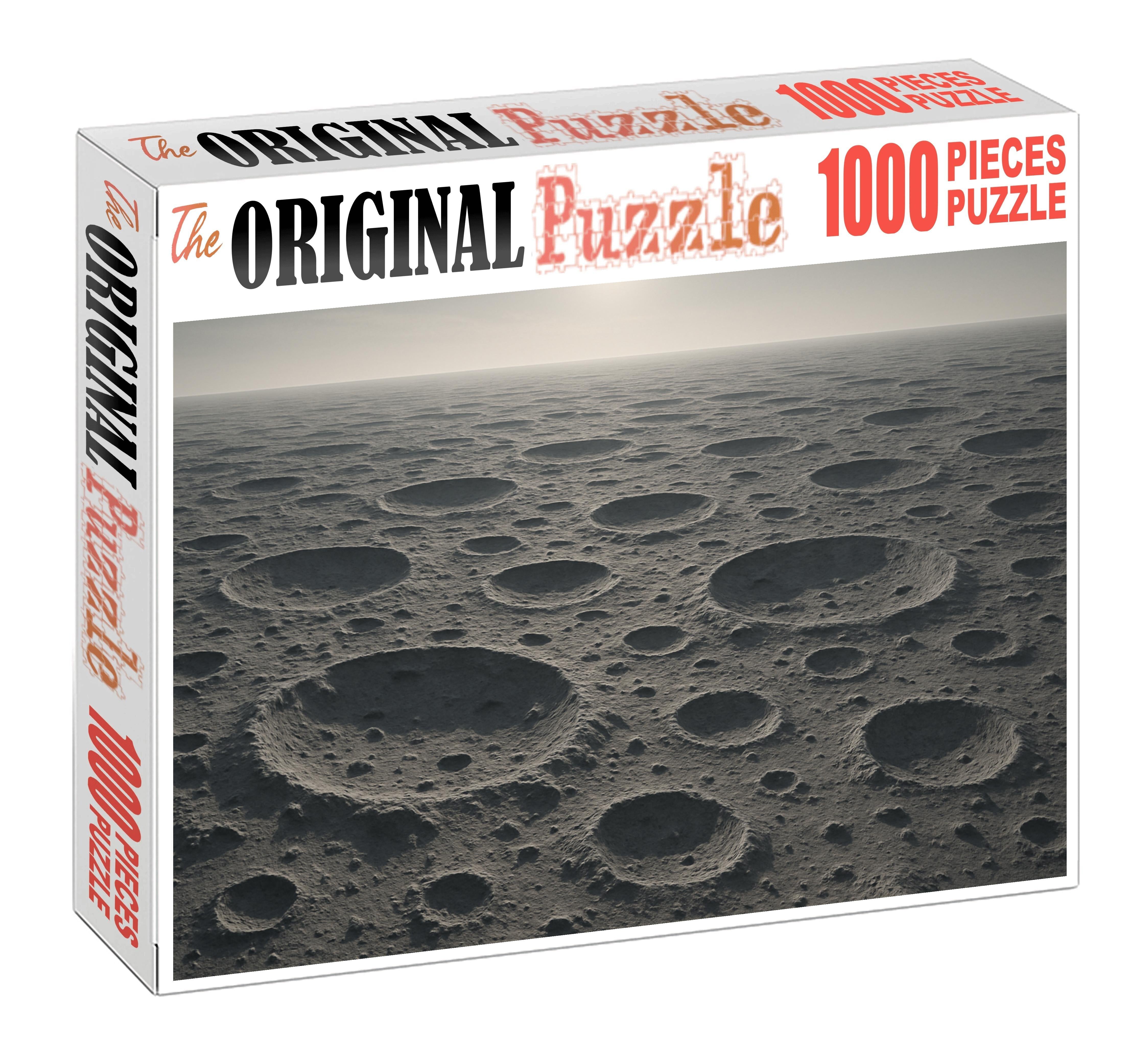 Silver Lunar Crater Plains 100 Piece Puzzle