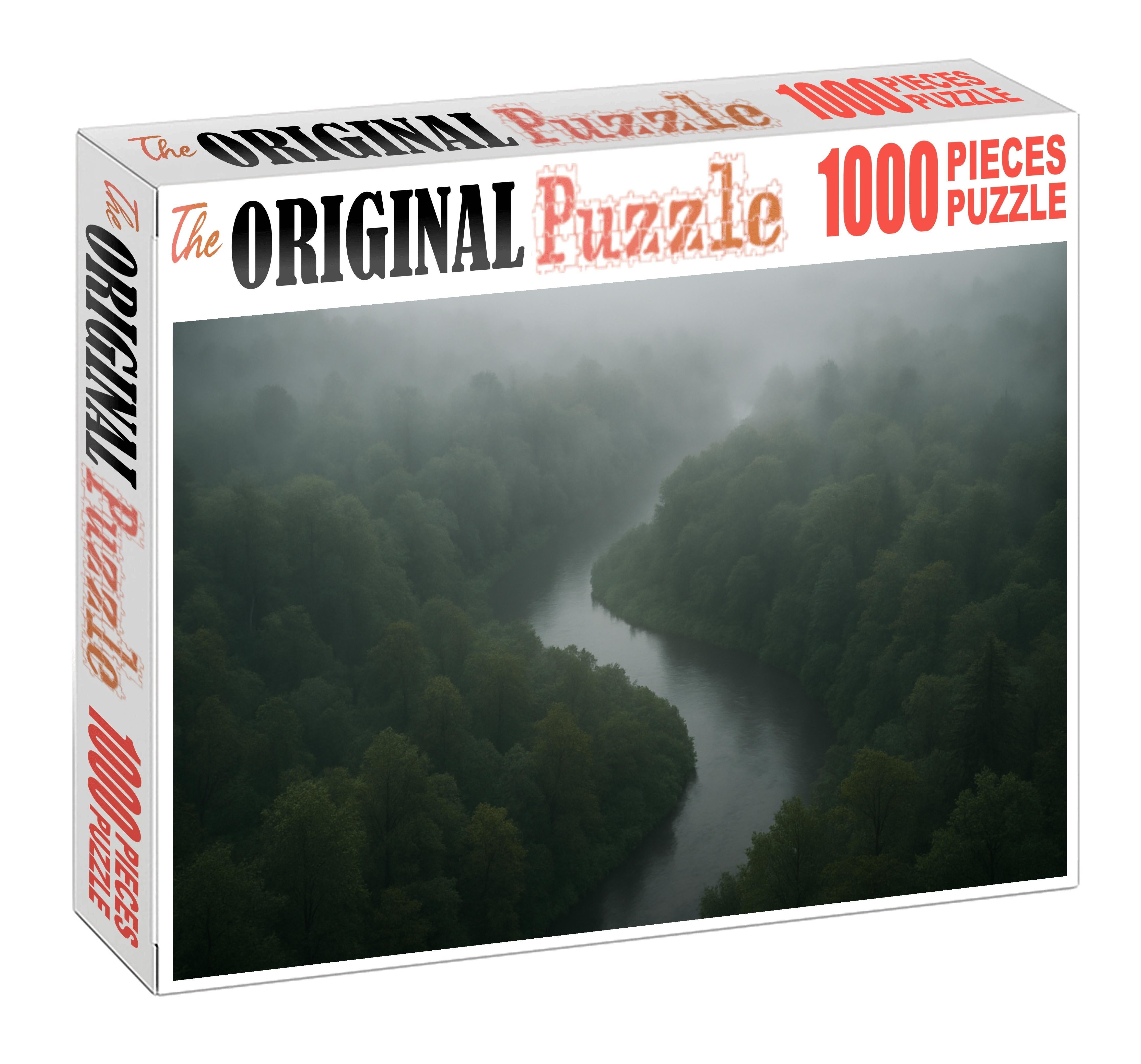 Fog-laden River Bend 20 Piece Puzzle