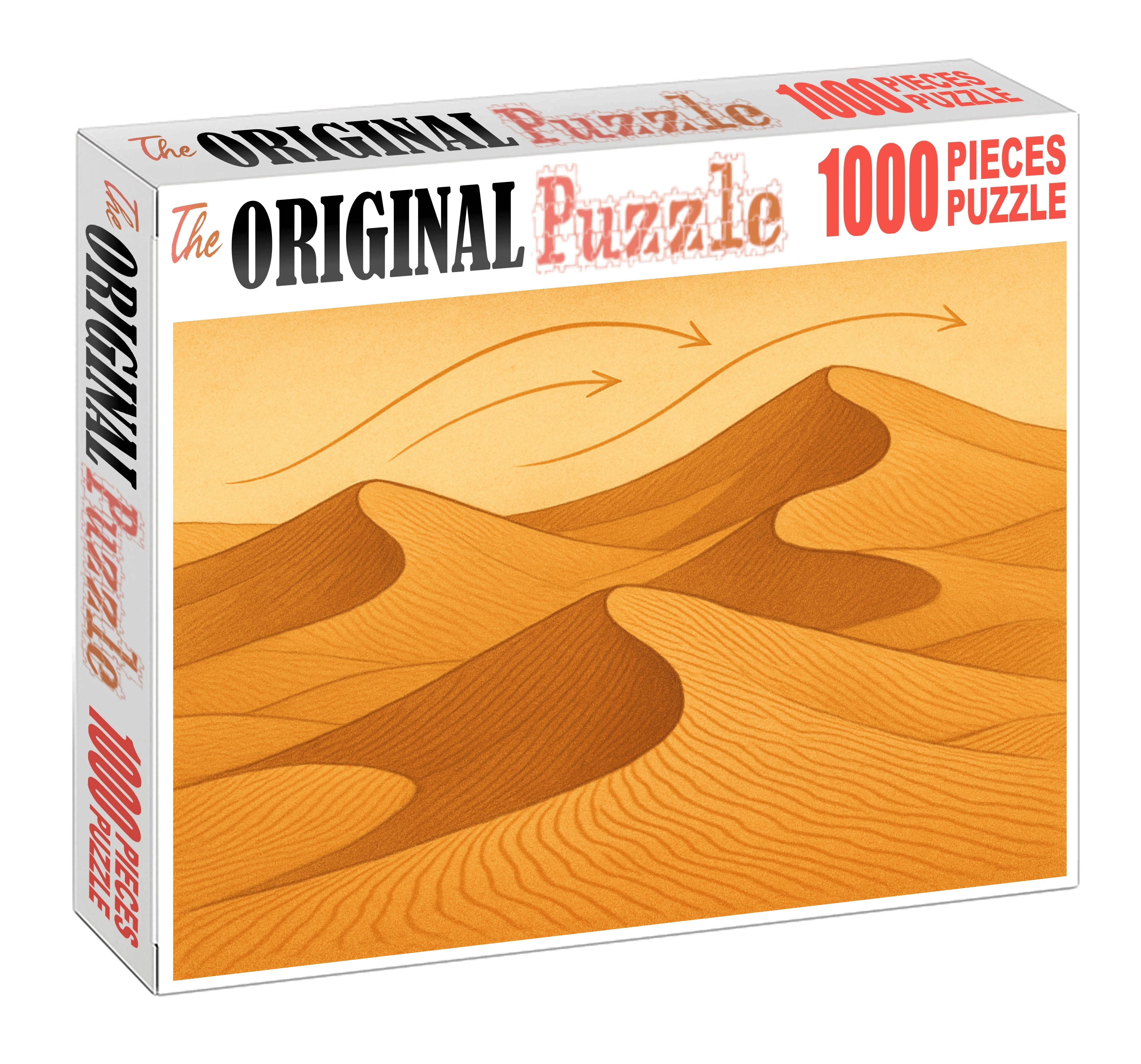 Desert Dune Morphology And Wind Shadow Map Challenging Puzzles