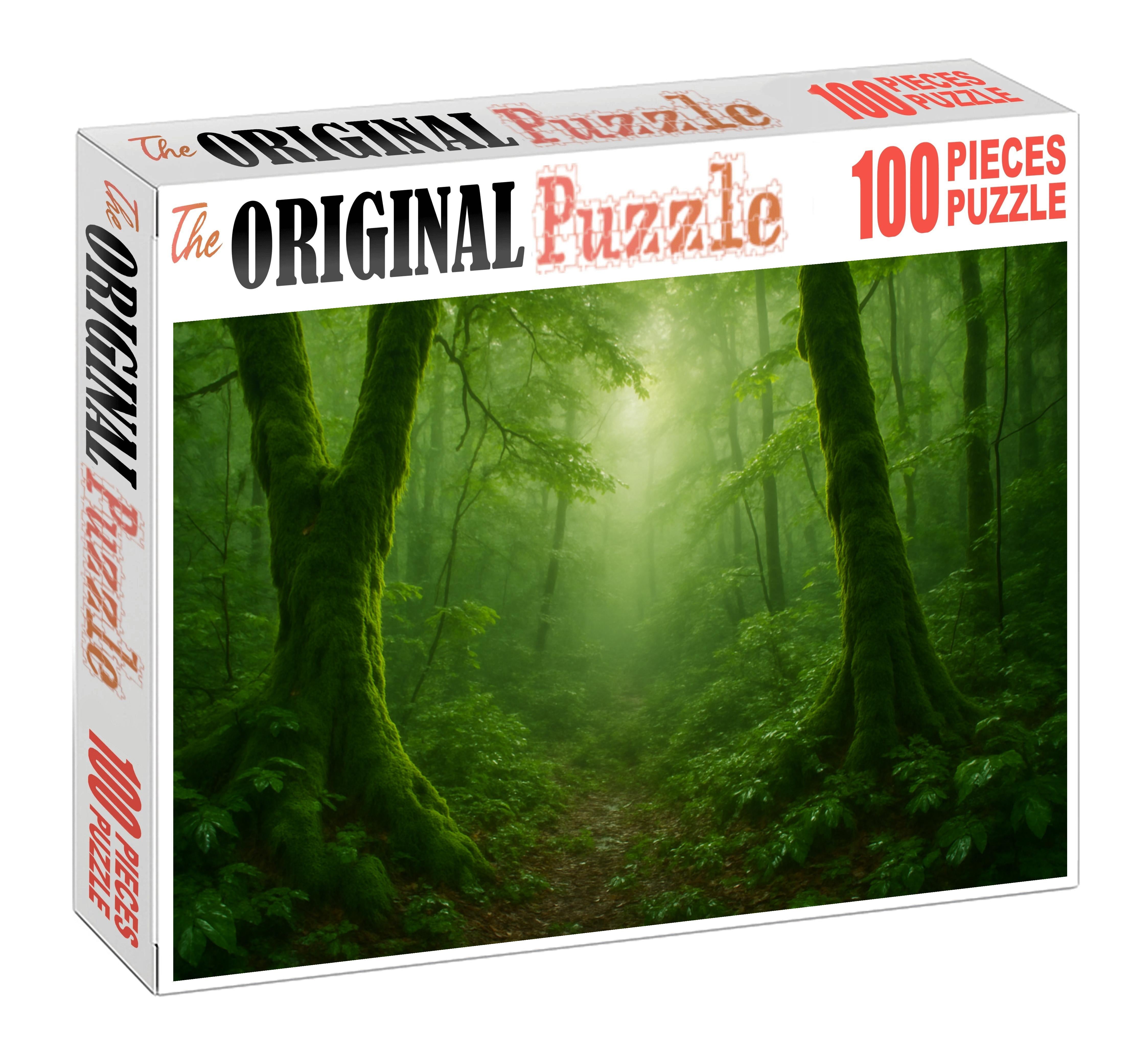 Emerald Rainforest Hollow Custom Jigsaw Puzzle