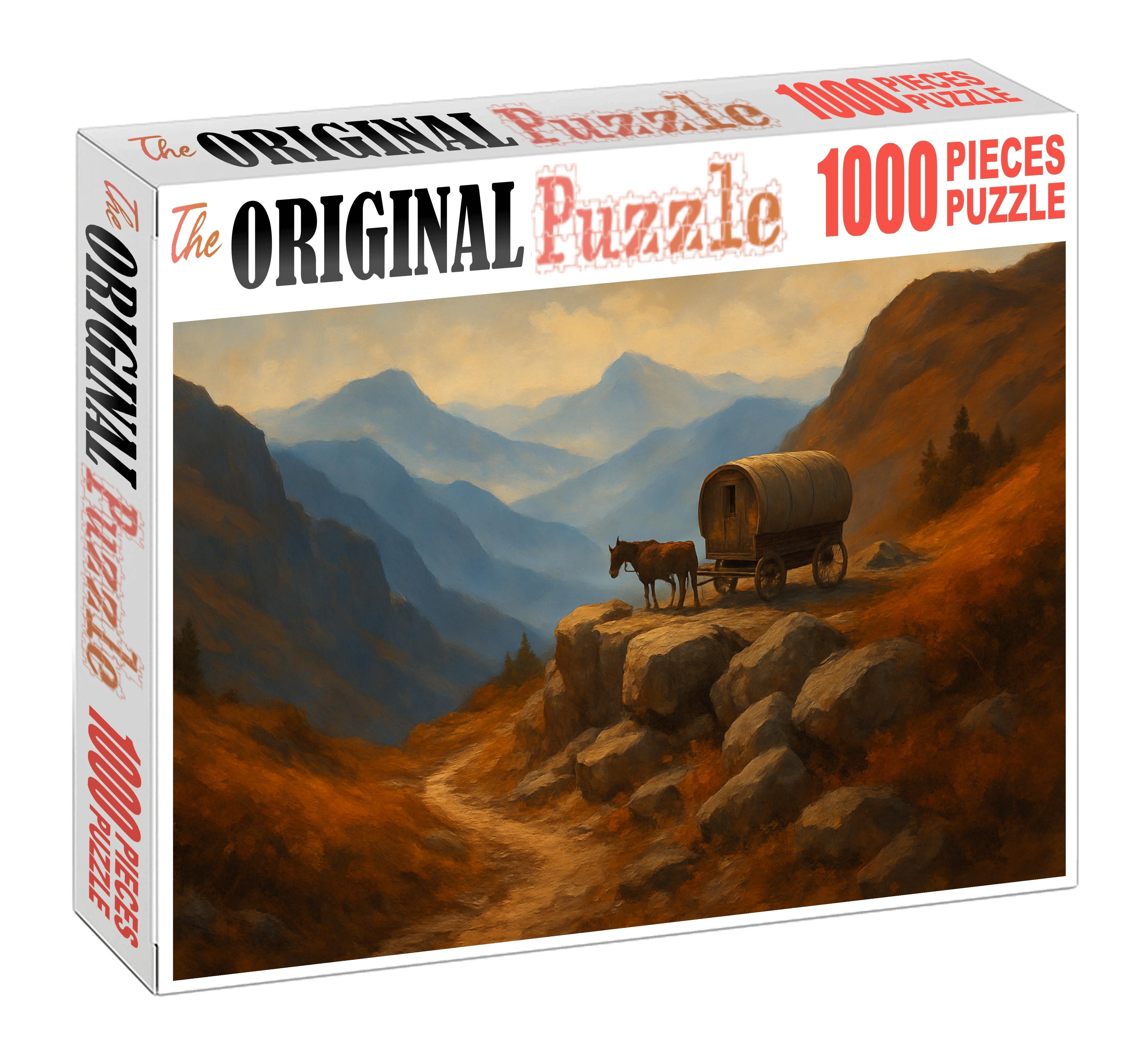 Mountain Pass Caravan Custom Jigsaw Puzzle