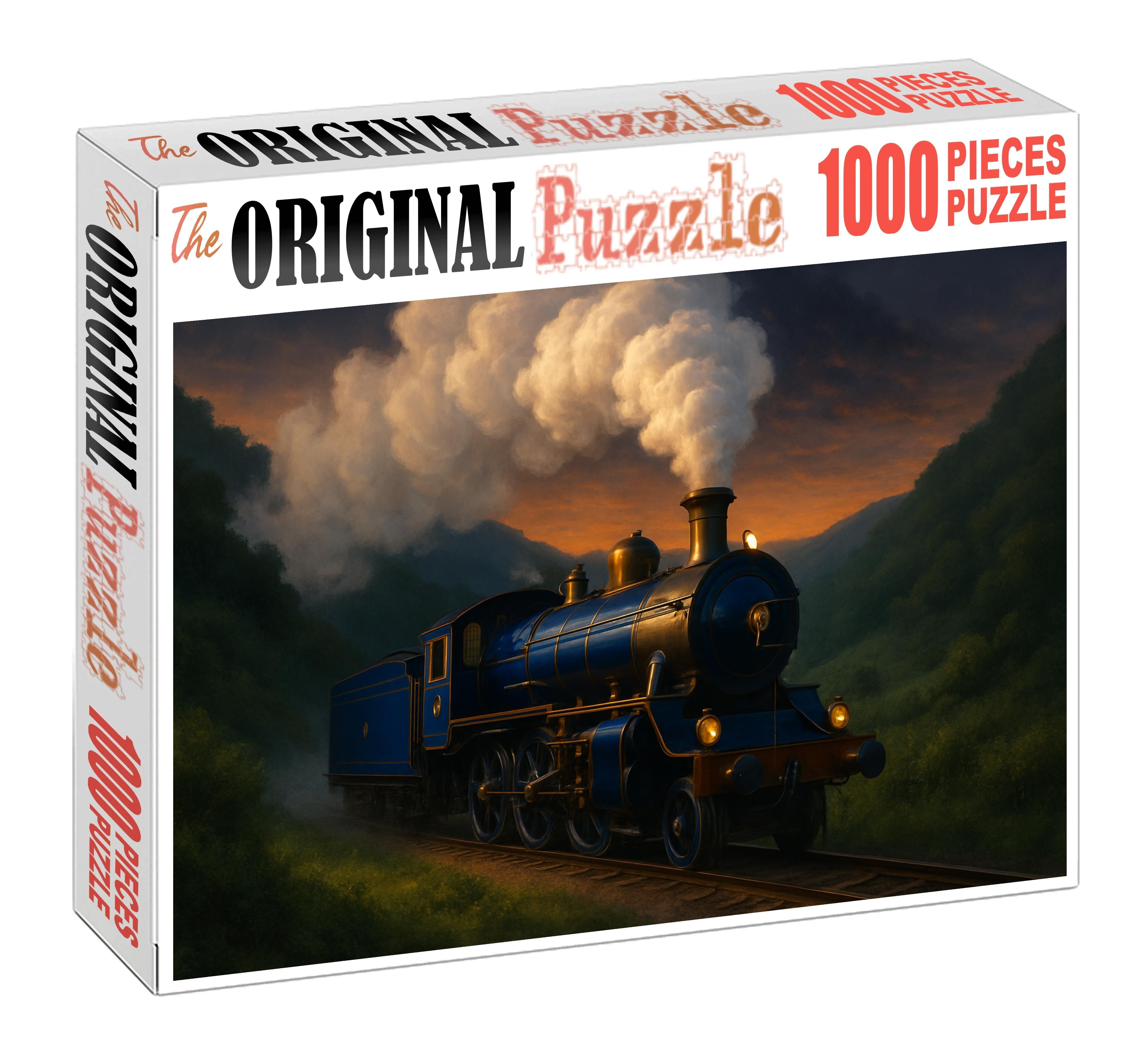 Cobalt Thunder Steam Engine Large Format Puzzle