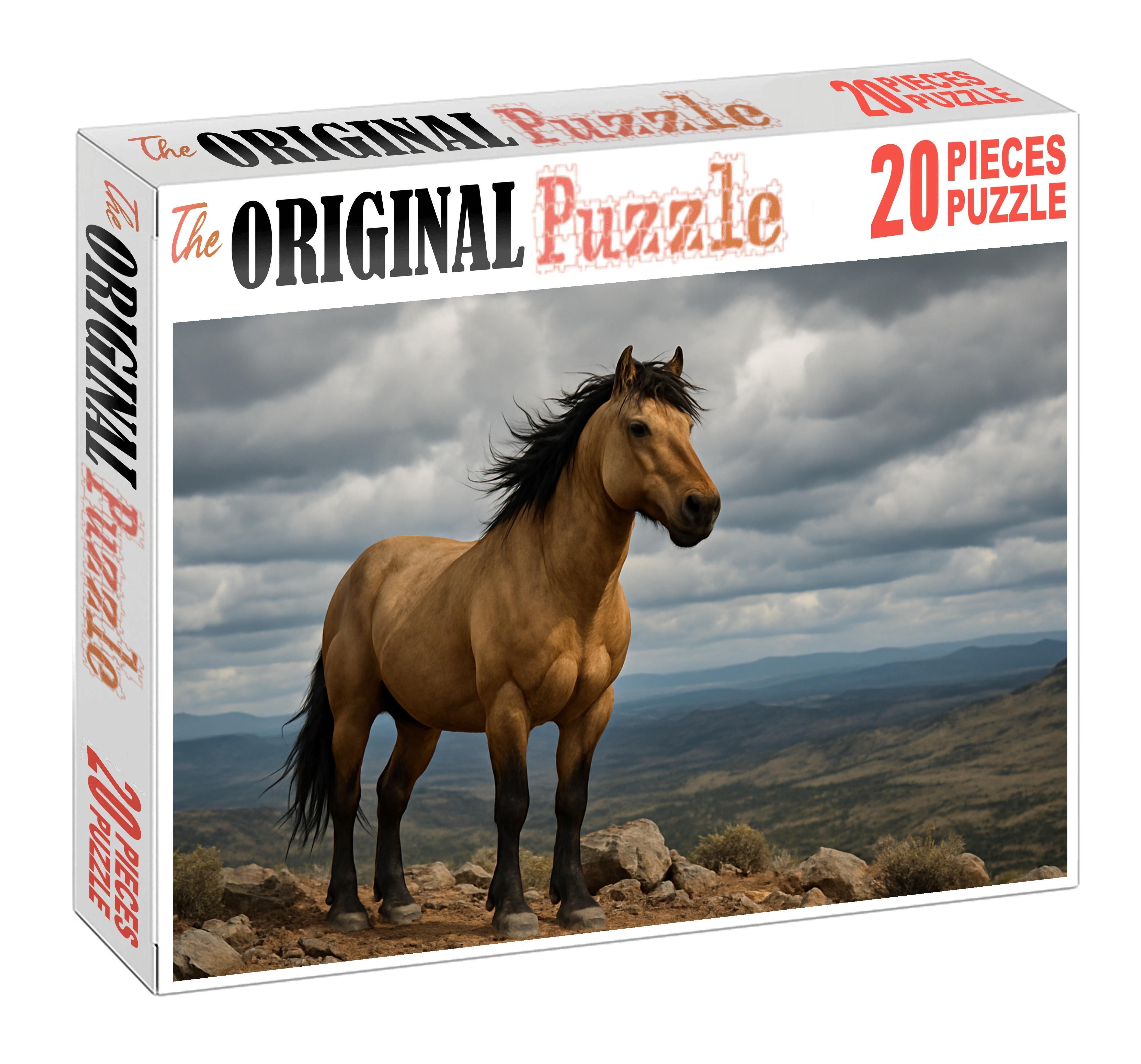 Emerald Vale Mustang Rugged Dun With Surefooted Strength 500 Piece Puzzle