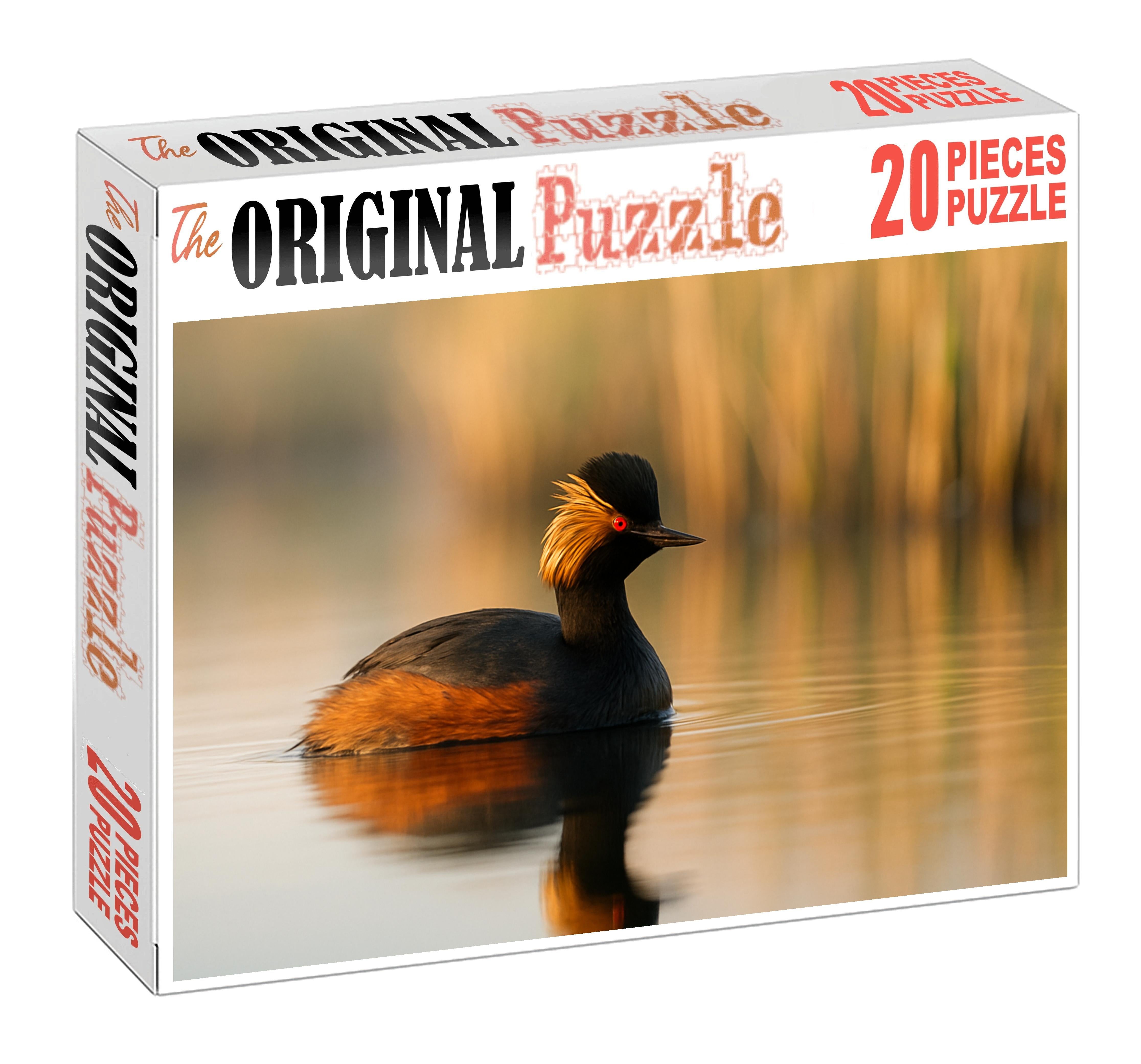 Black-necked Grebe Agile Diver Of Shallow Lakes Puzzle For Kids