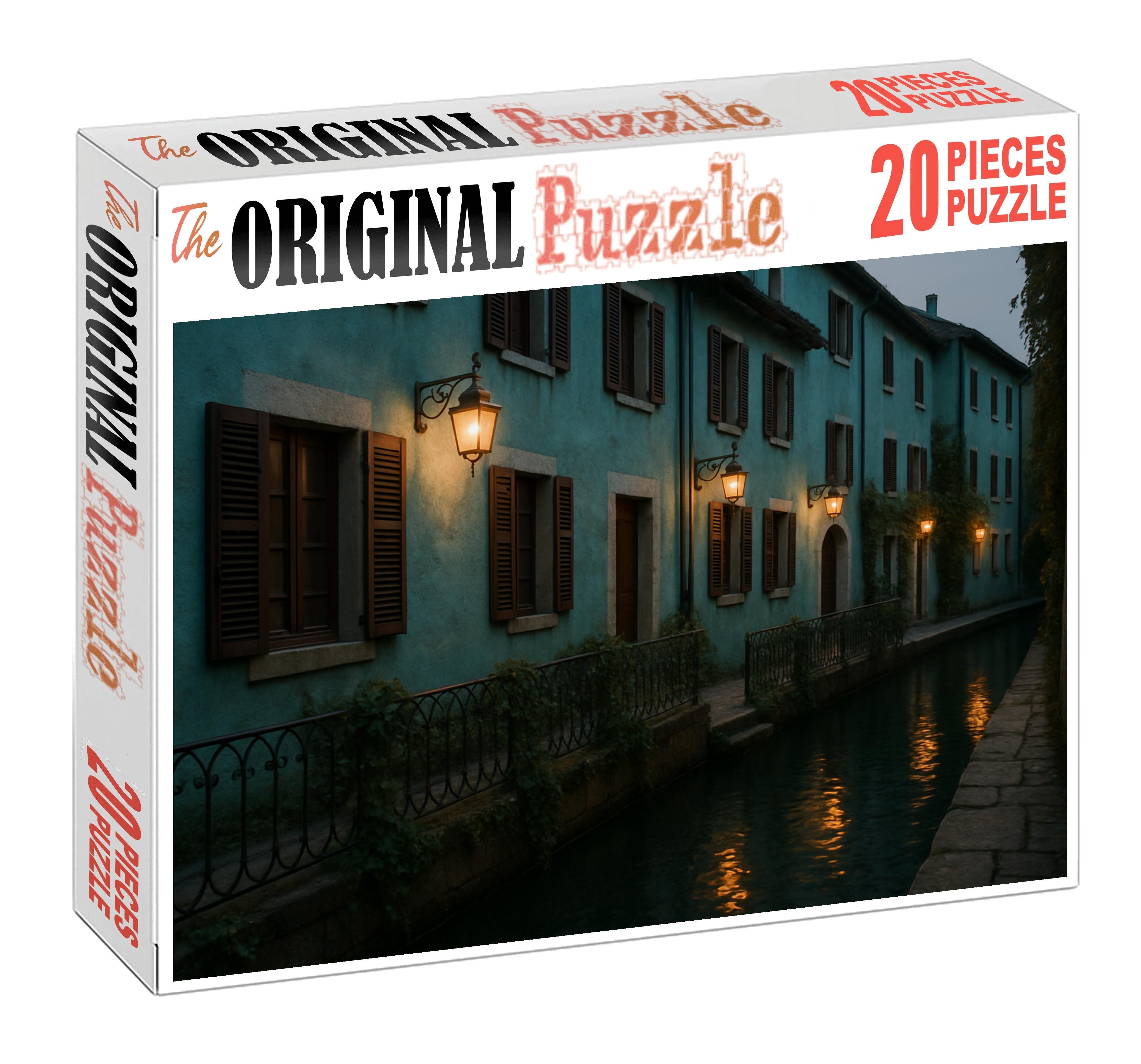 Turquoise Canal Promenade 200 Piece Puzzle
