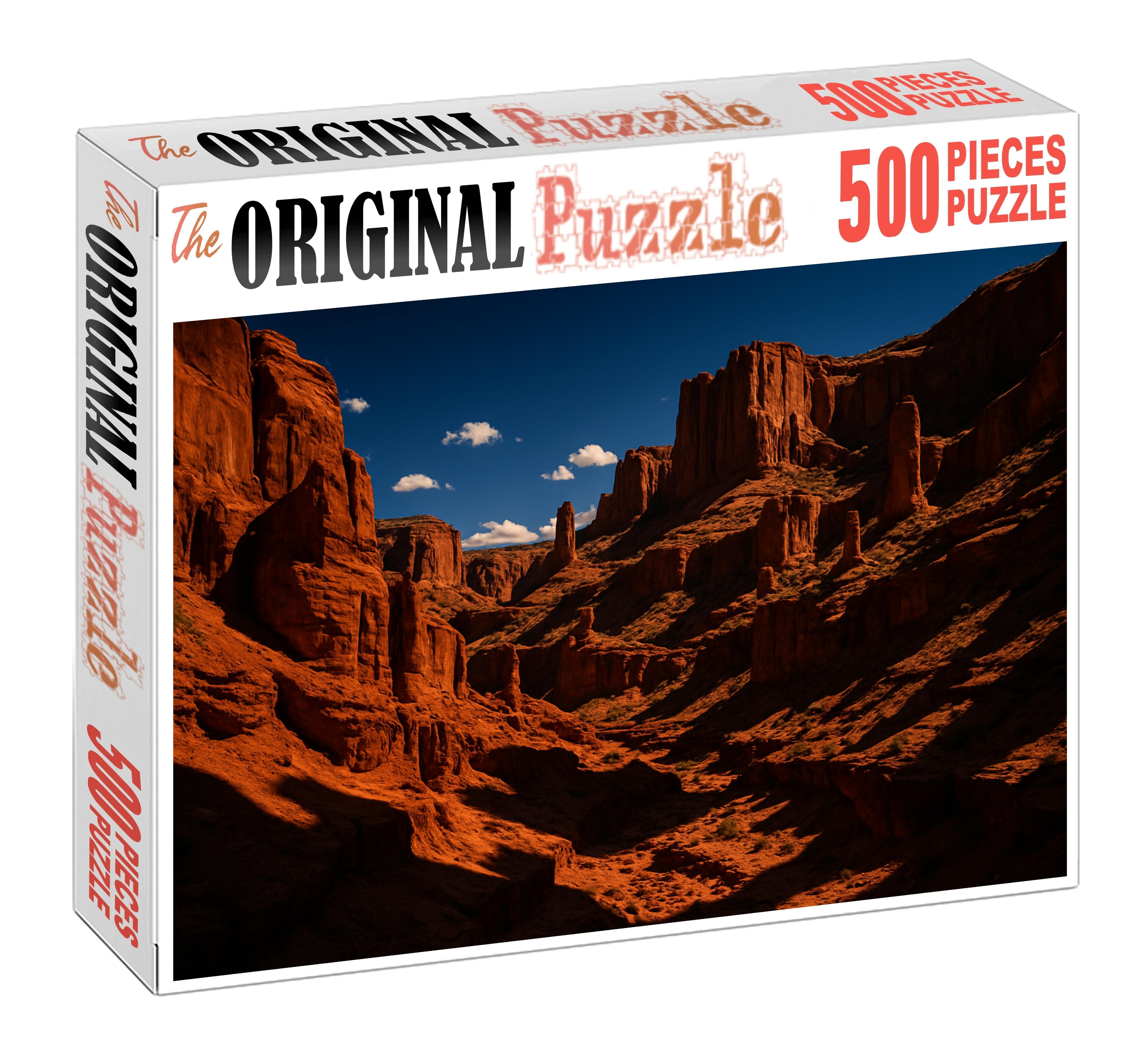 Crimson Cleft Crevasse 50 Piece Puzzle