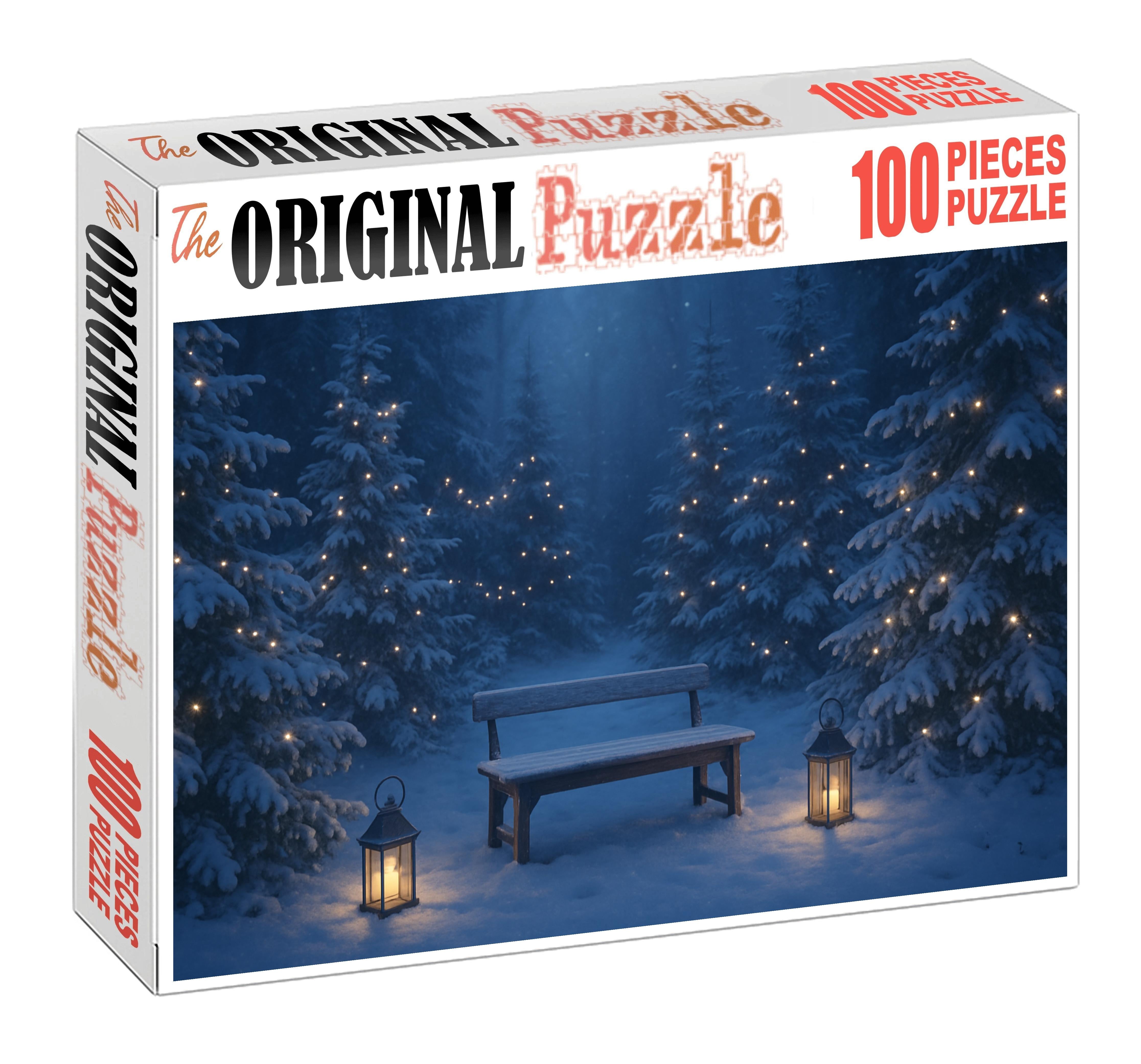 Winter Forest Twilight Custom Jigsaw Puzzle