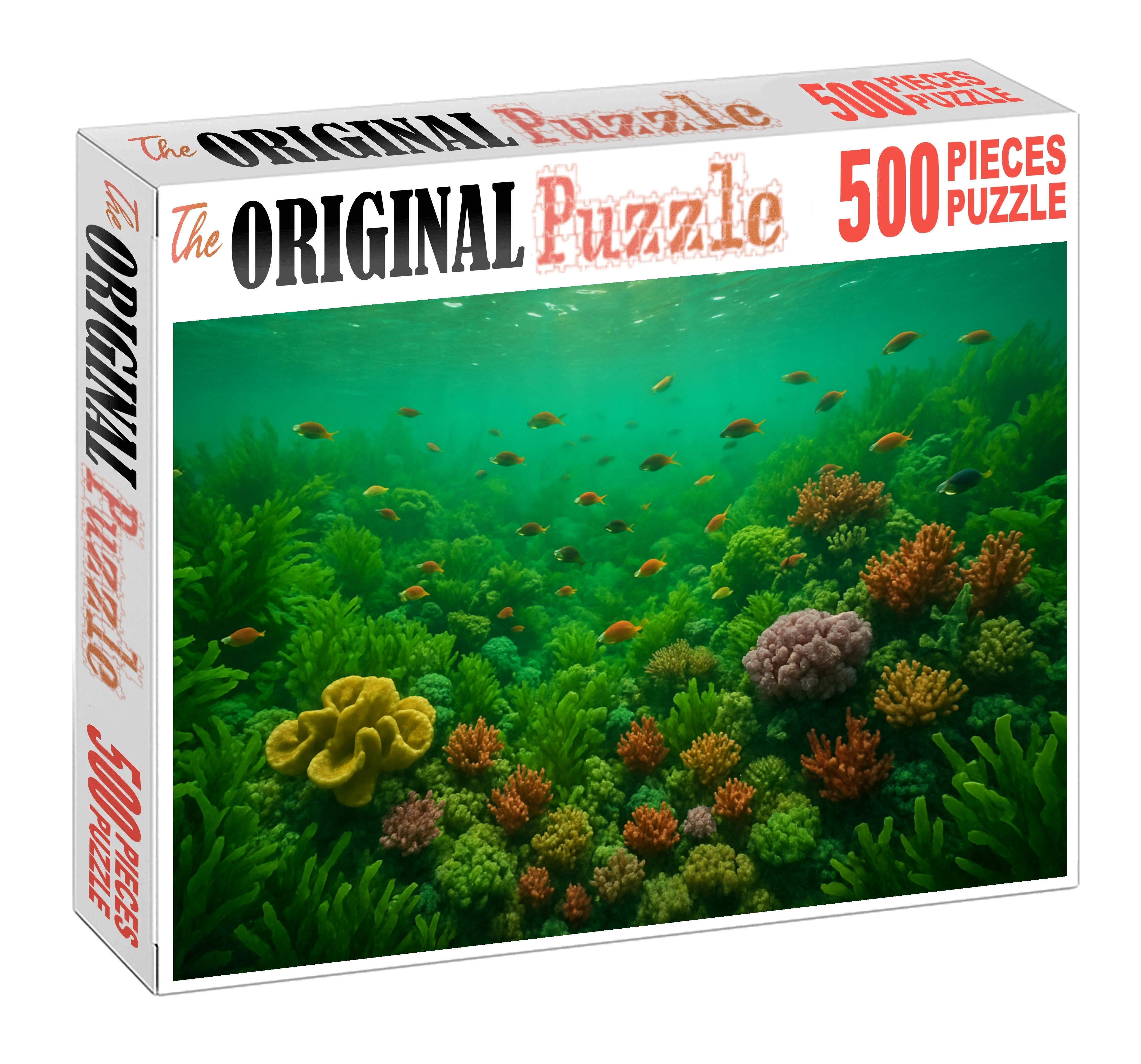 Verdant Shallow Reef Garden Custom Jigsaw Puzzle