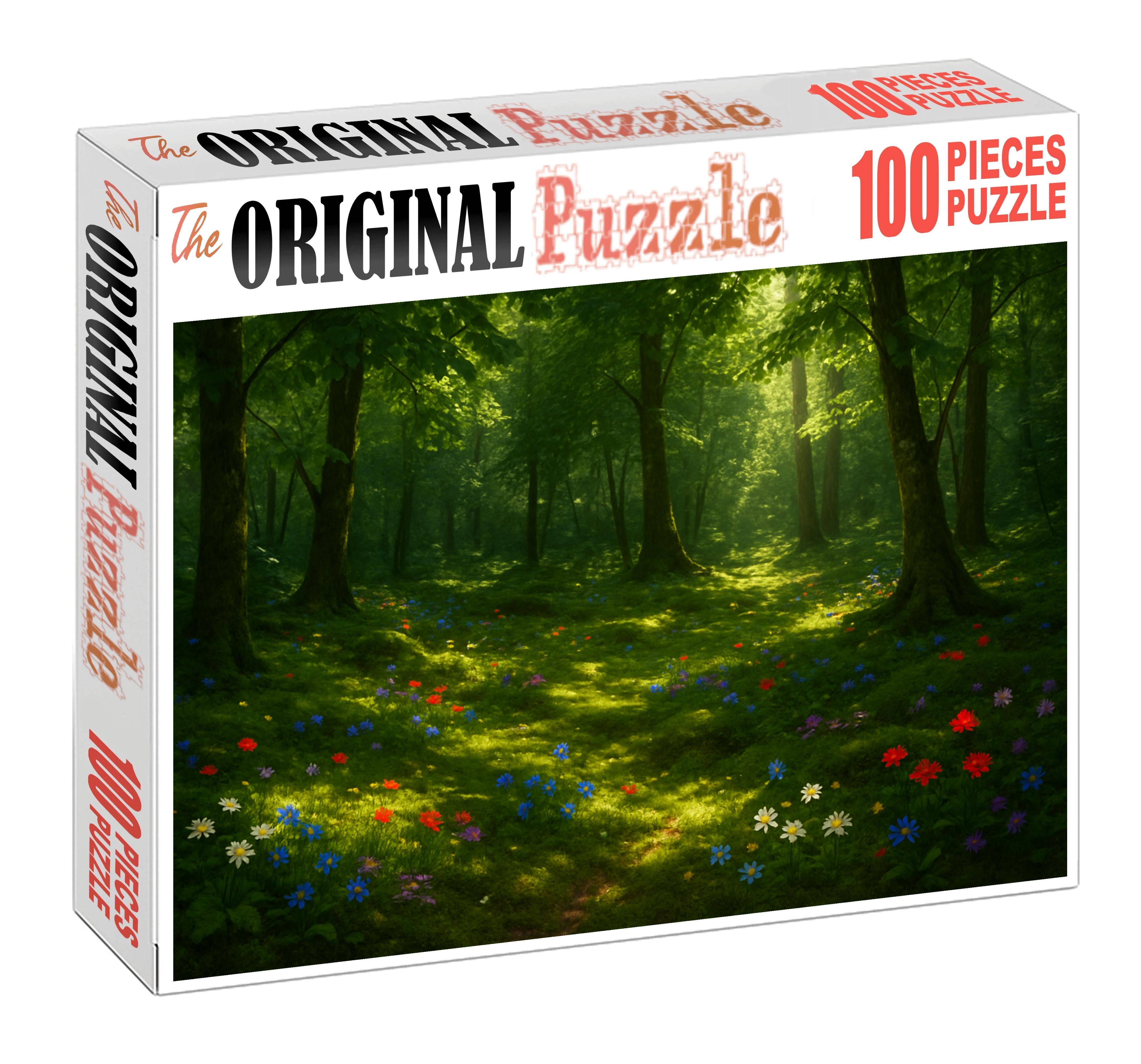 Sun-dappled Forest Glade 100 Piece Puzzle