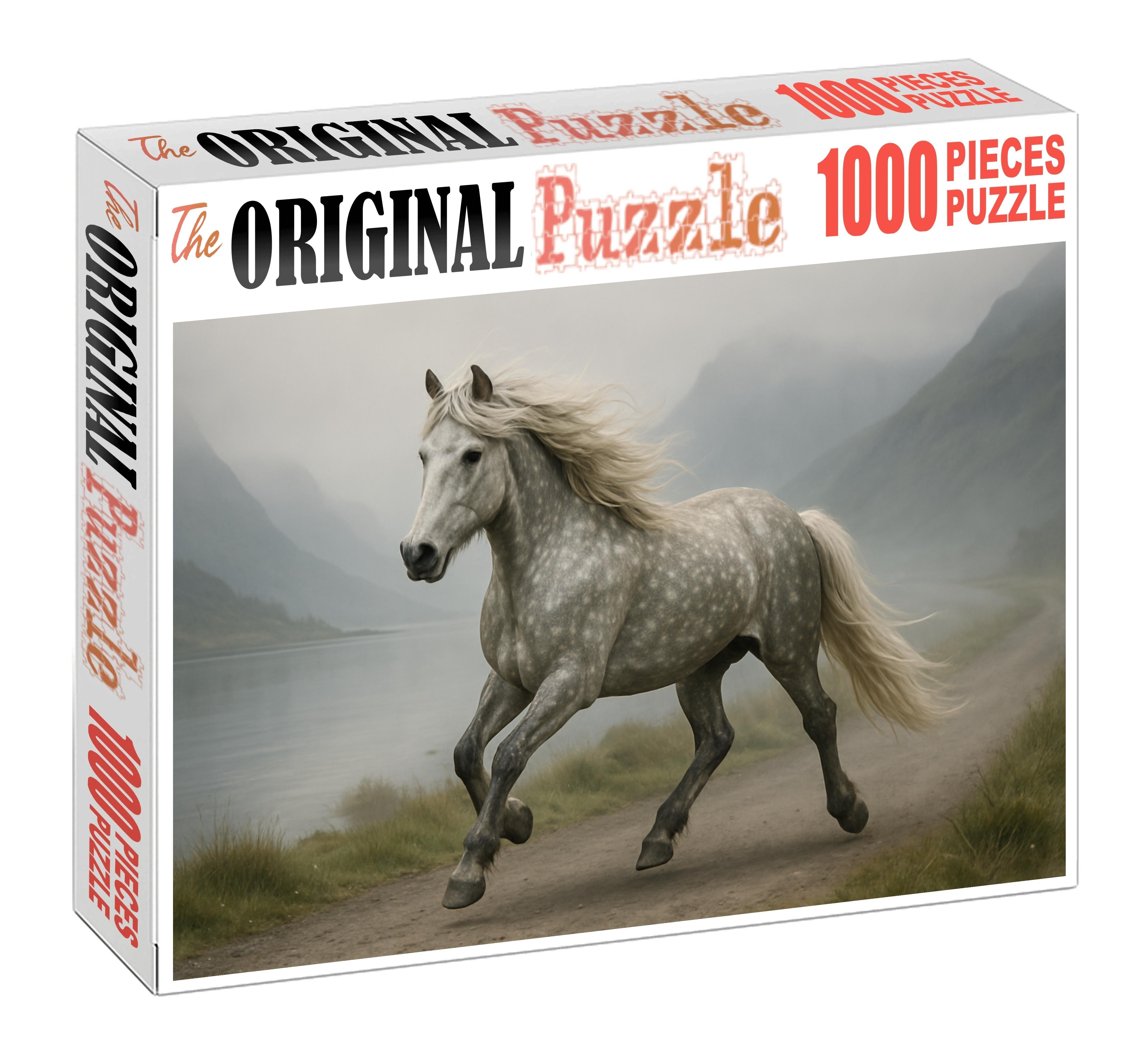 Silver Mist Icelandic Mare 1000 Piece Puzzle