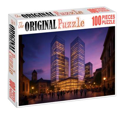 Berlin Potsdamer Platz Skyline A Post-reunification Urban Center With Innovative Glass Towers And Historic Sites Nearby Unique Puzzle Design