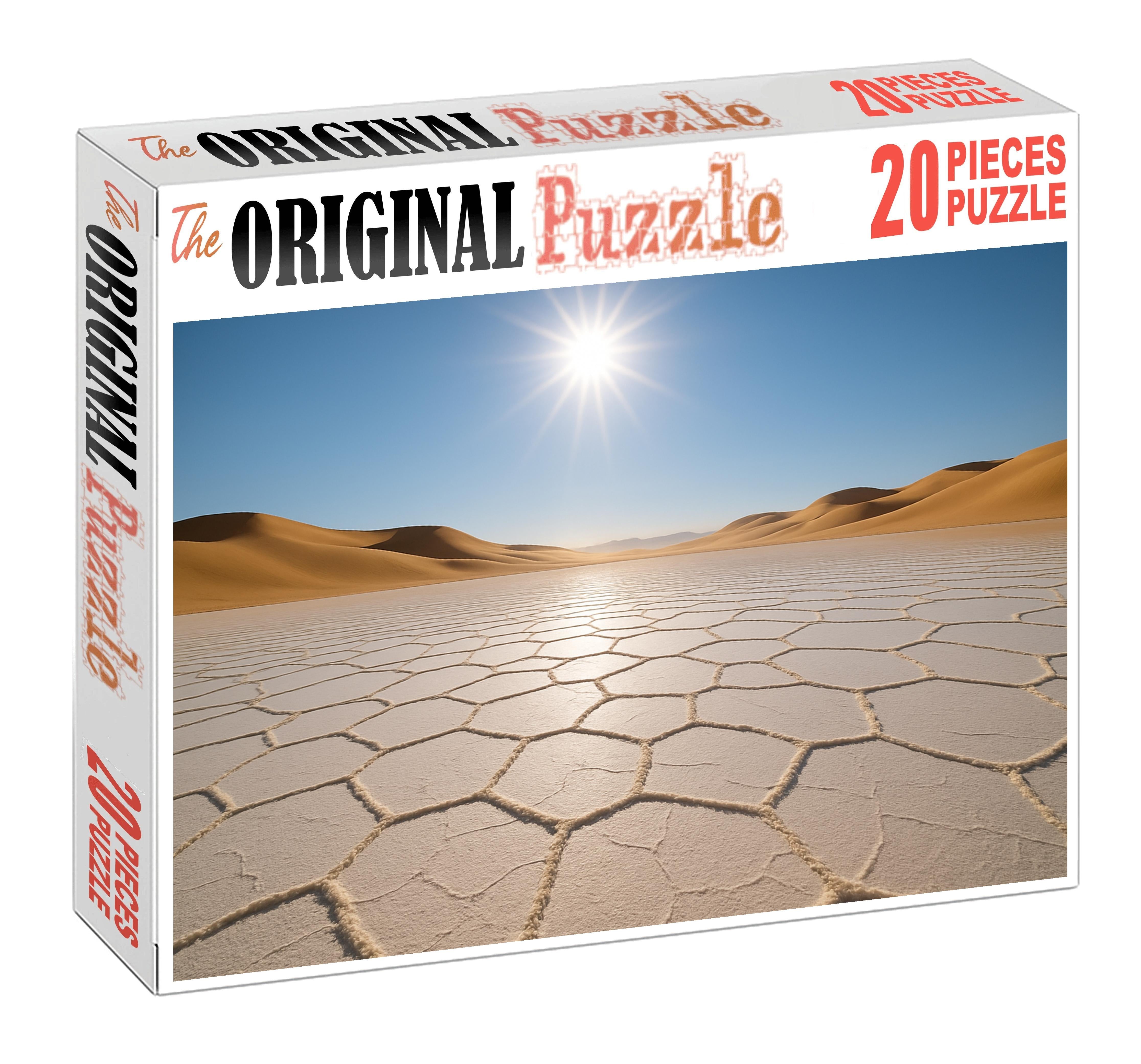 Golden Crest Basin Sun-baked Salt Pan And Dune Fringe Large Format Puzzle