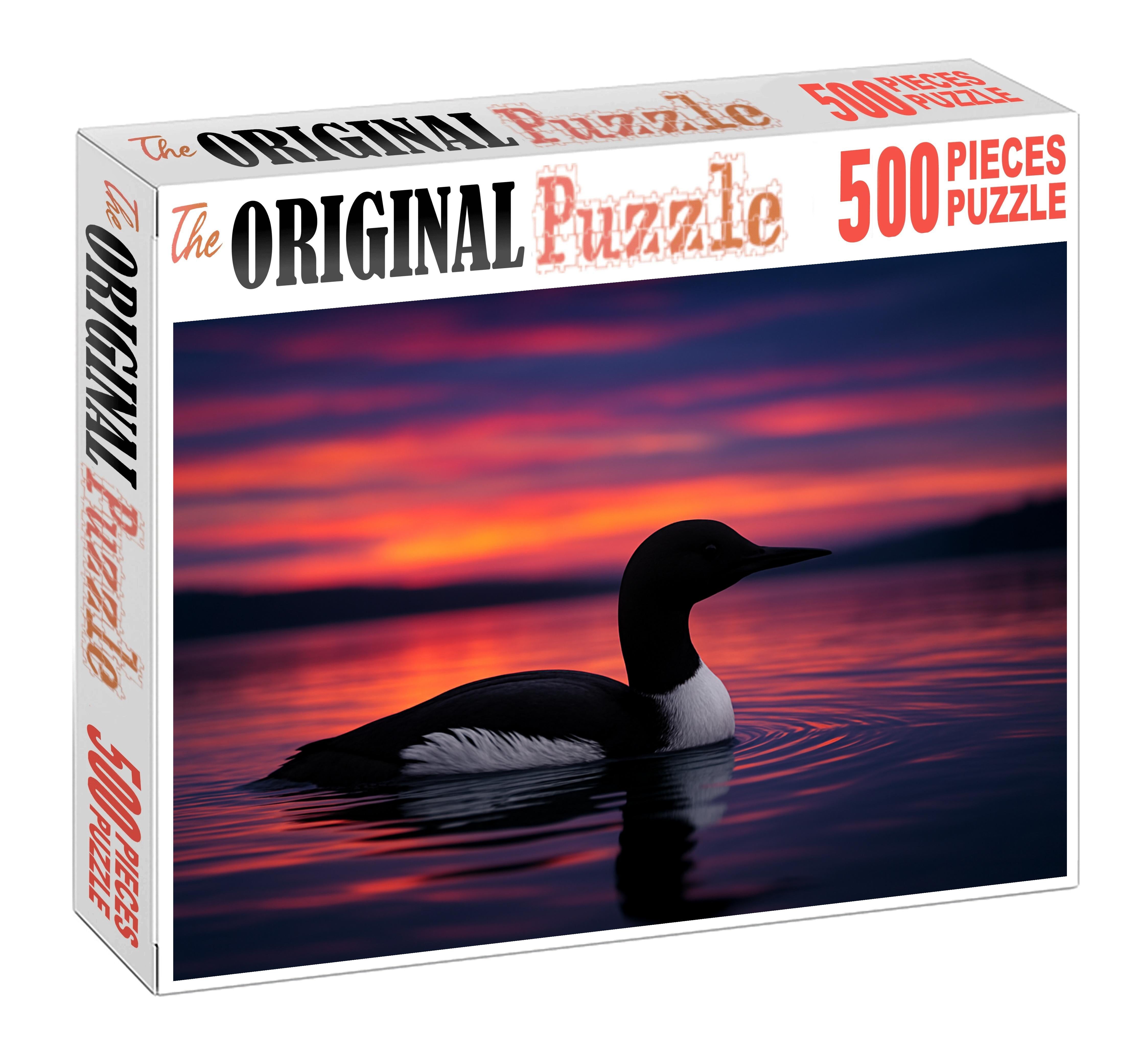 Pacific Loon Deep-water Diver Extraordinaire Large Format Puzzle