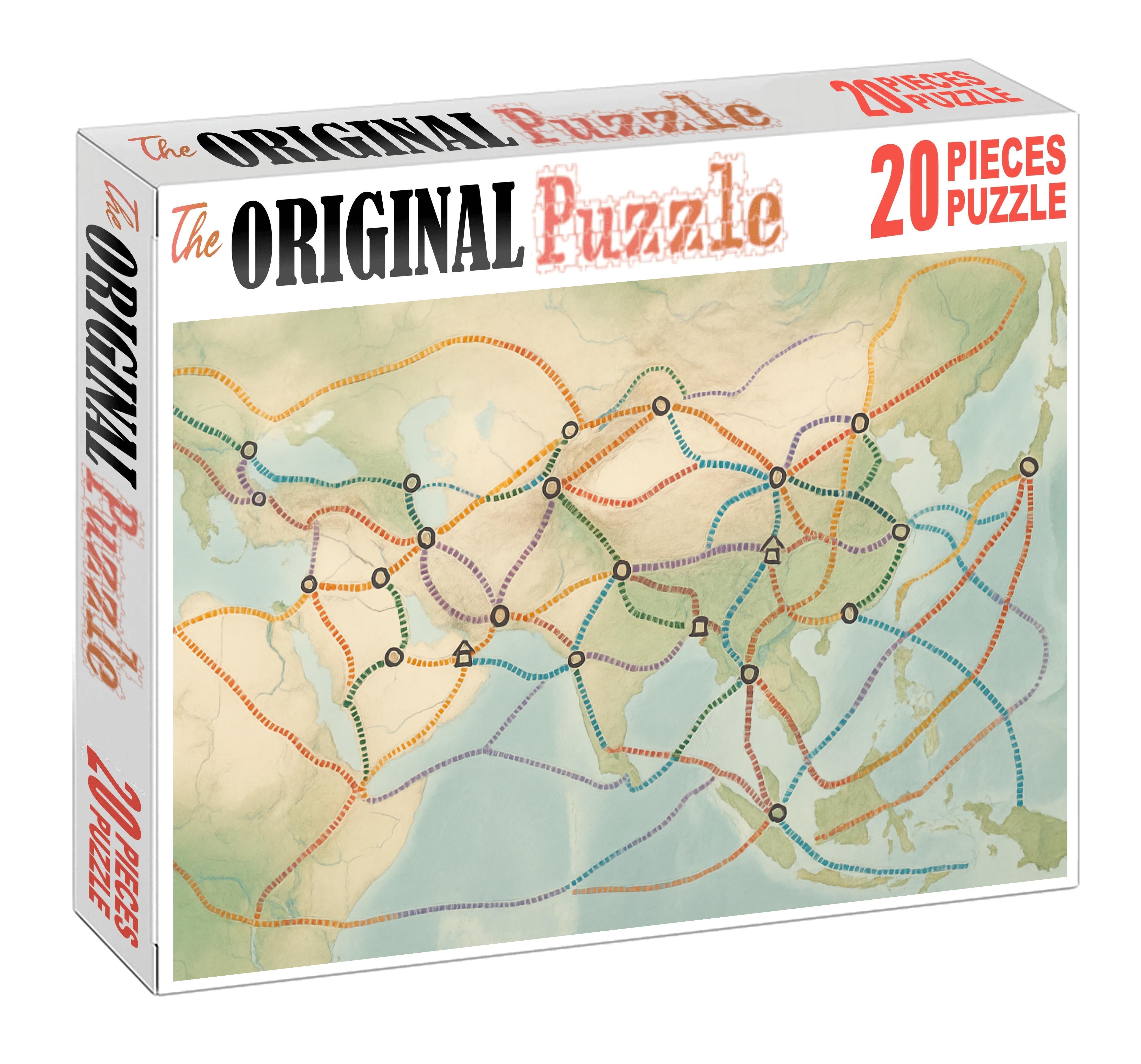 Historic Trade Route Overlays 500 Piece Puzzle