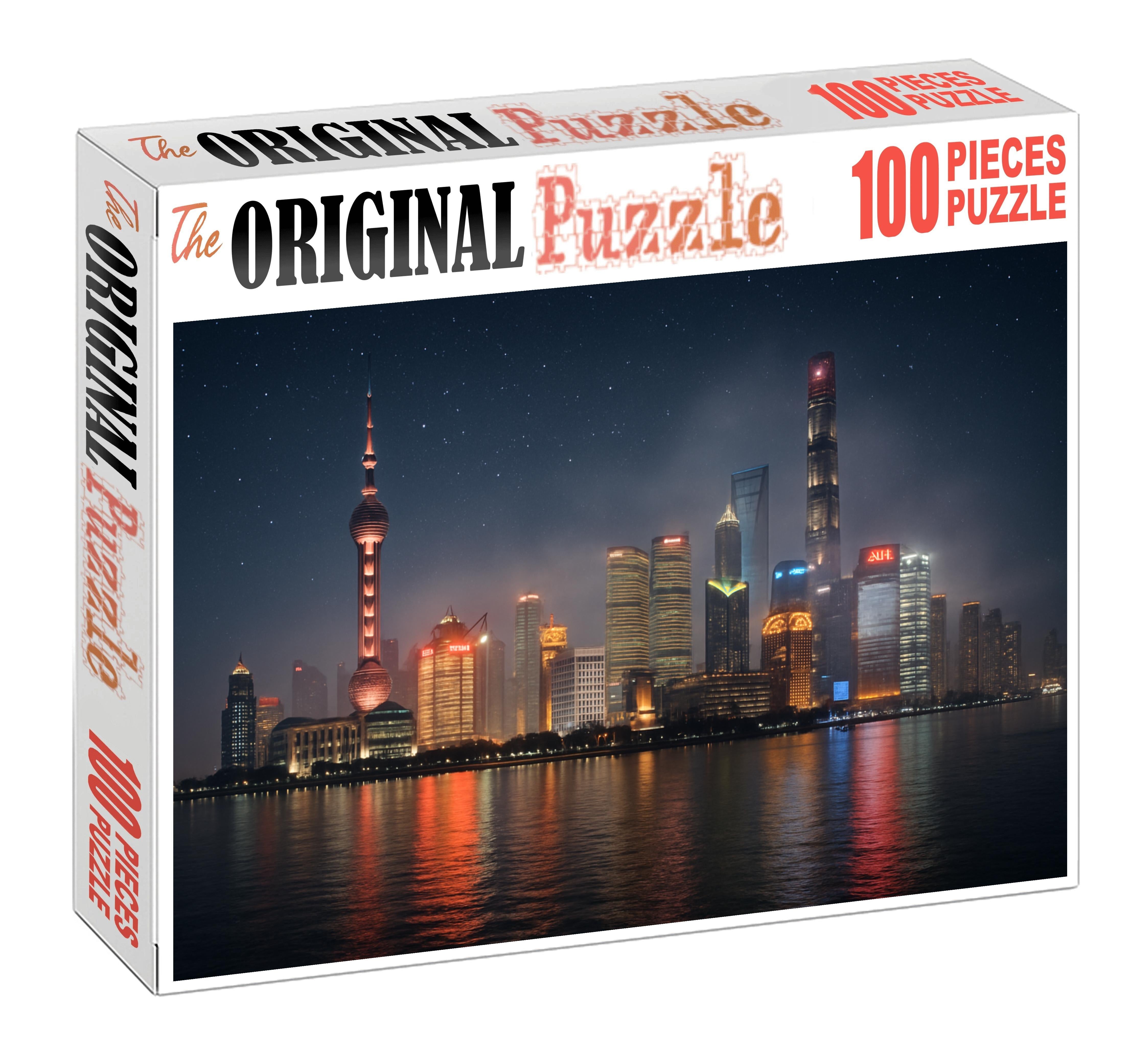 Shanghai Pudong Skyline A Futuristic Icon Among Global Financial Districts 1000 Piece Puzzle