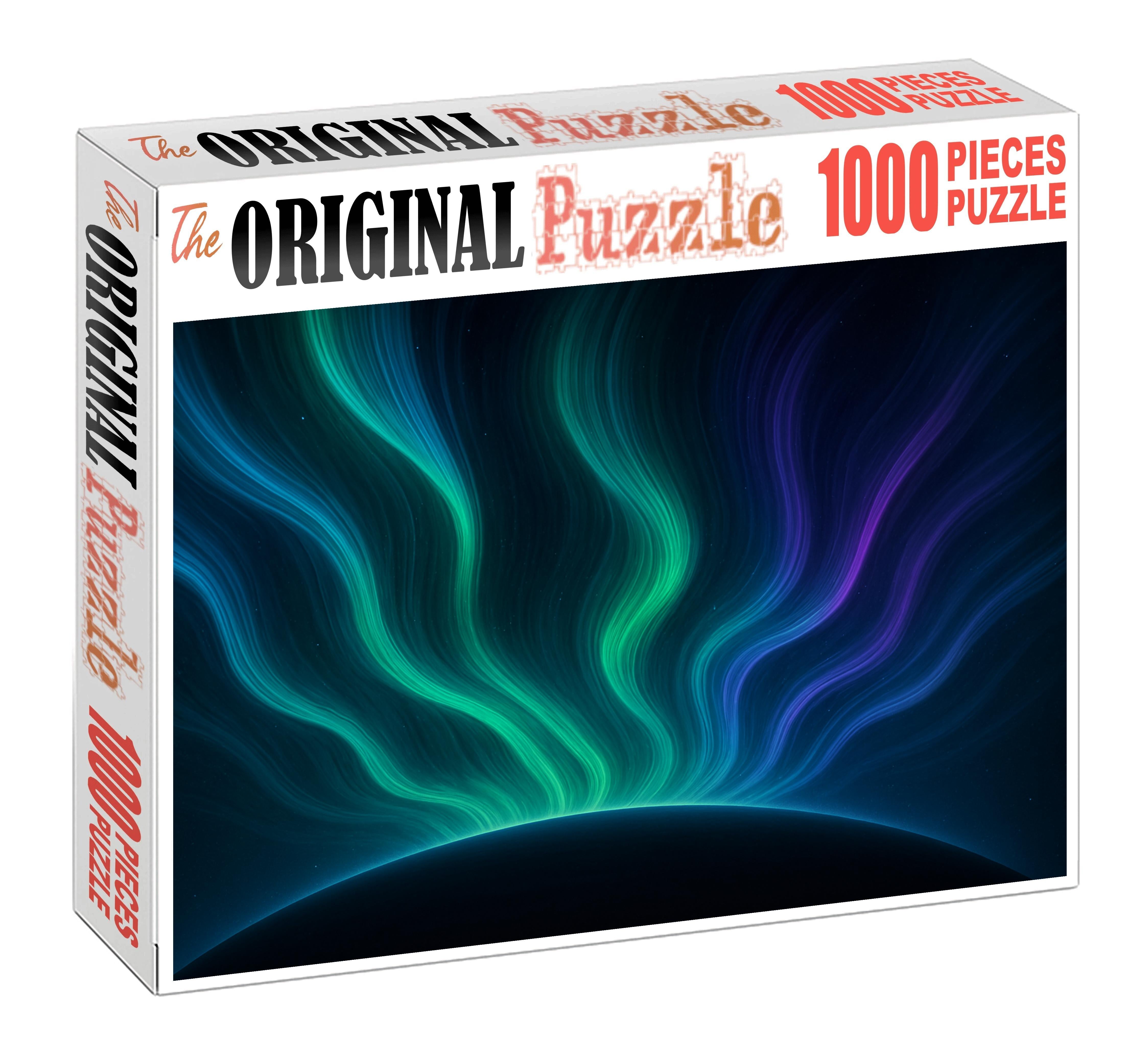 Iridescent Aurora Streamers Large Format Puzzle