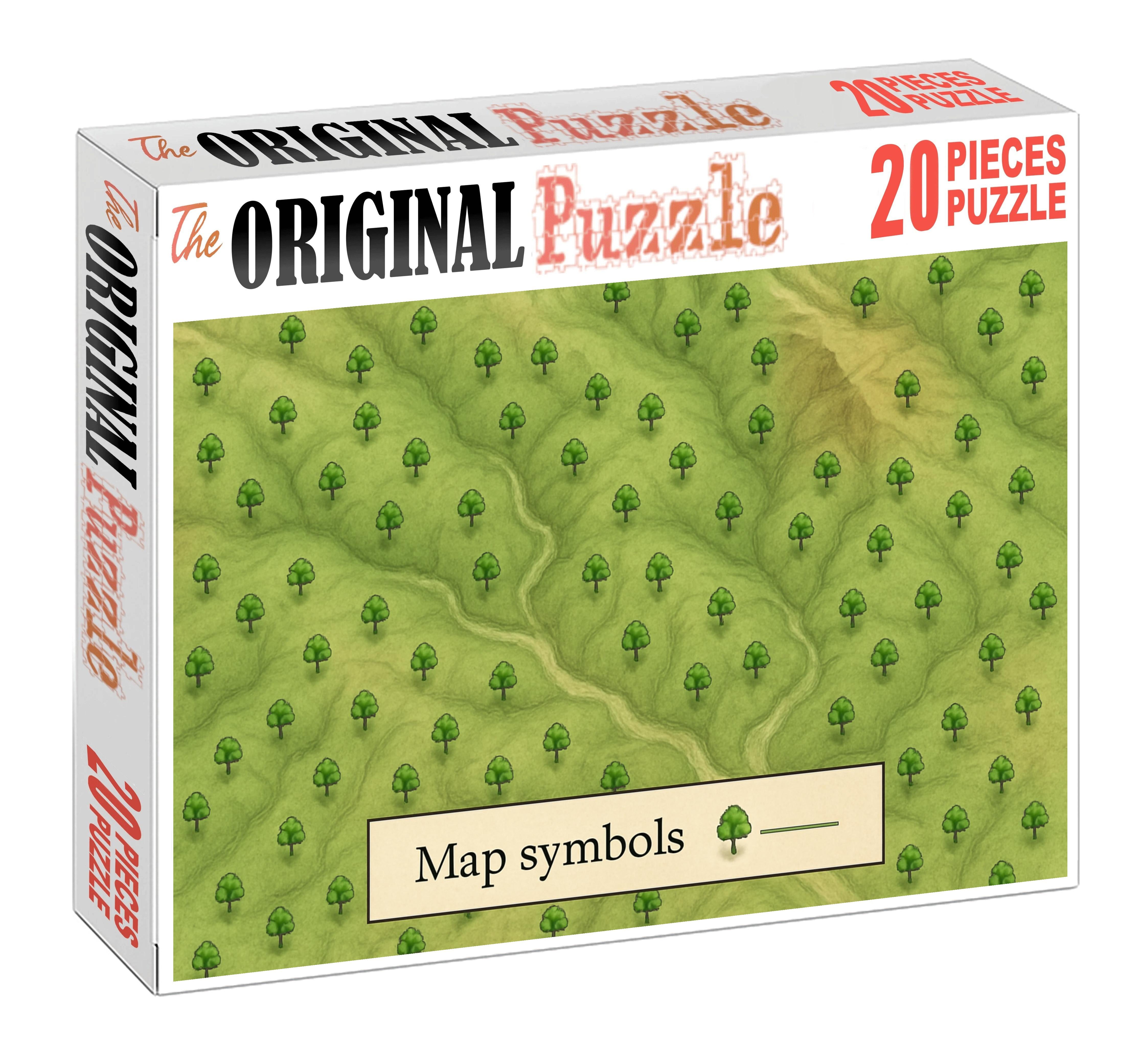 Vegetation Gradient Spectrum Map Large Format Puzzle