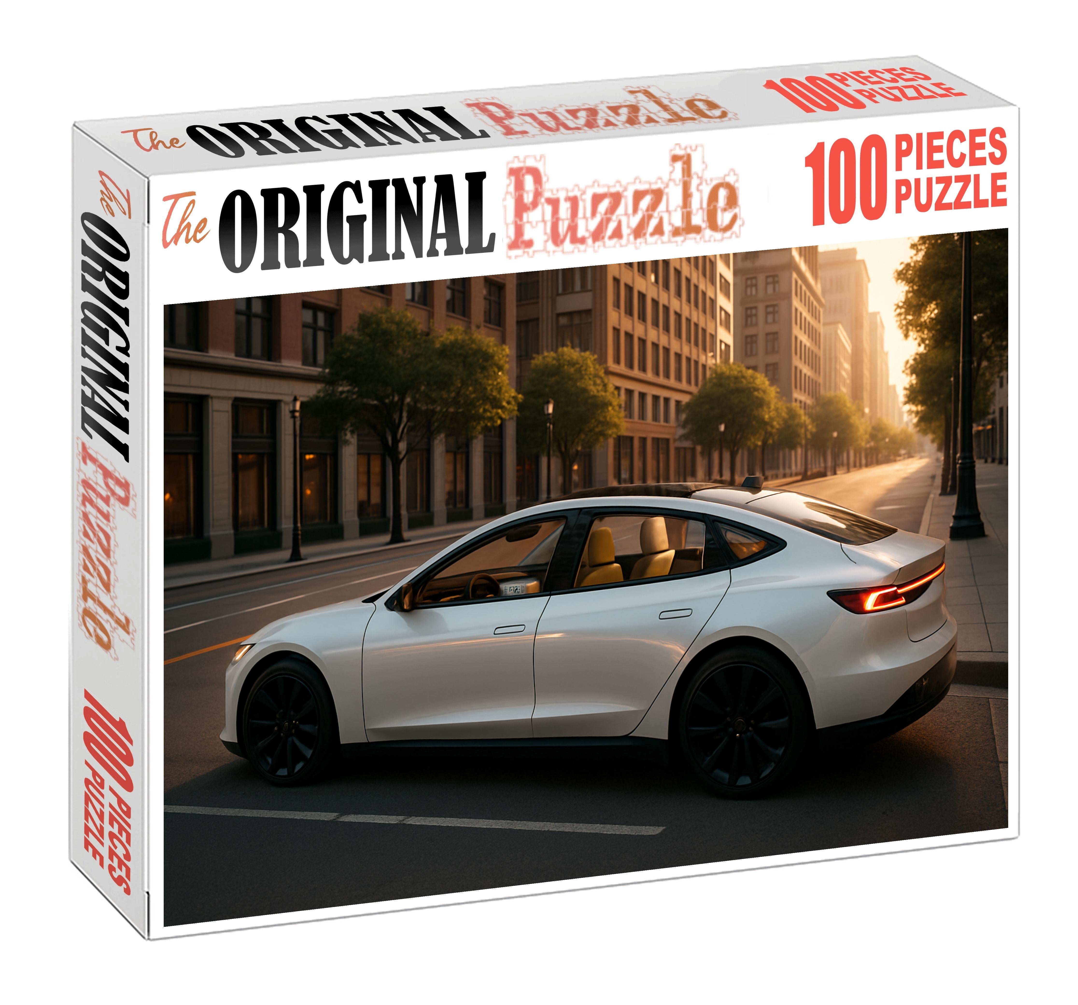 Celestial Mirage Ev Luxury Electric Sedan Puzzle Collection