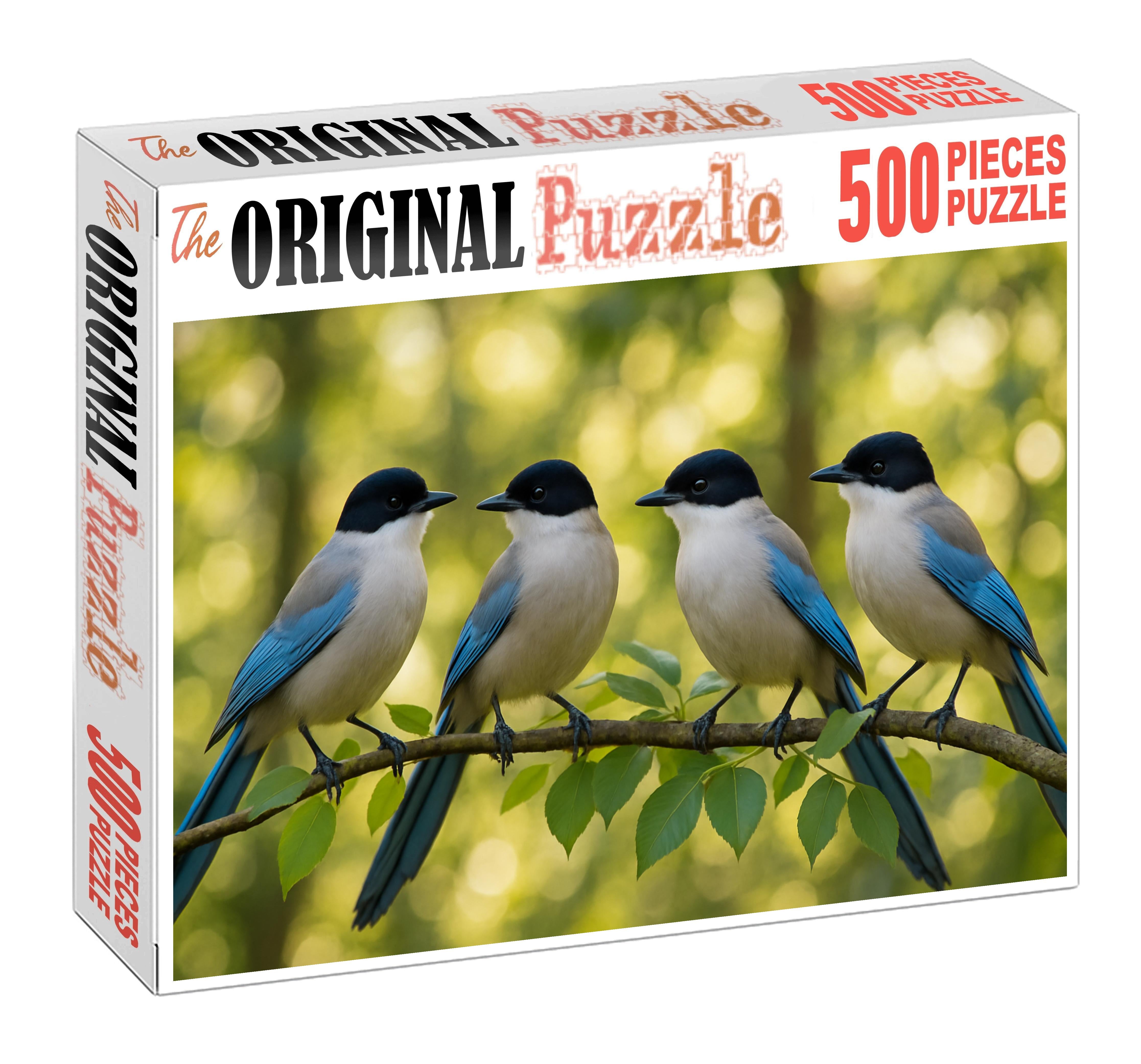 Azure-winged Magpie Intelligent Social Forager Puzzle Fun