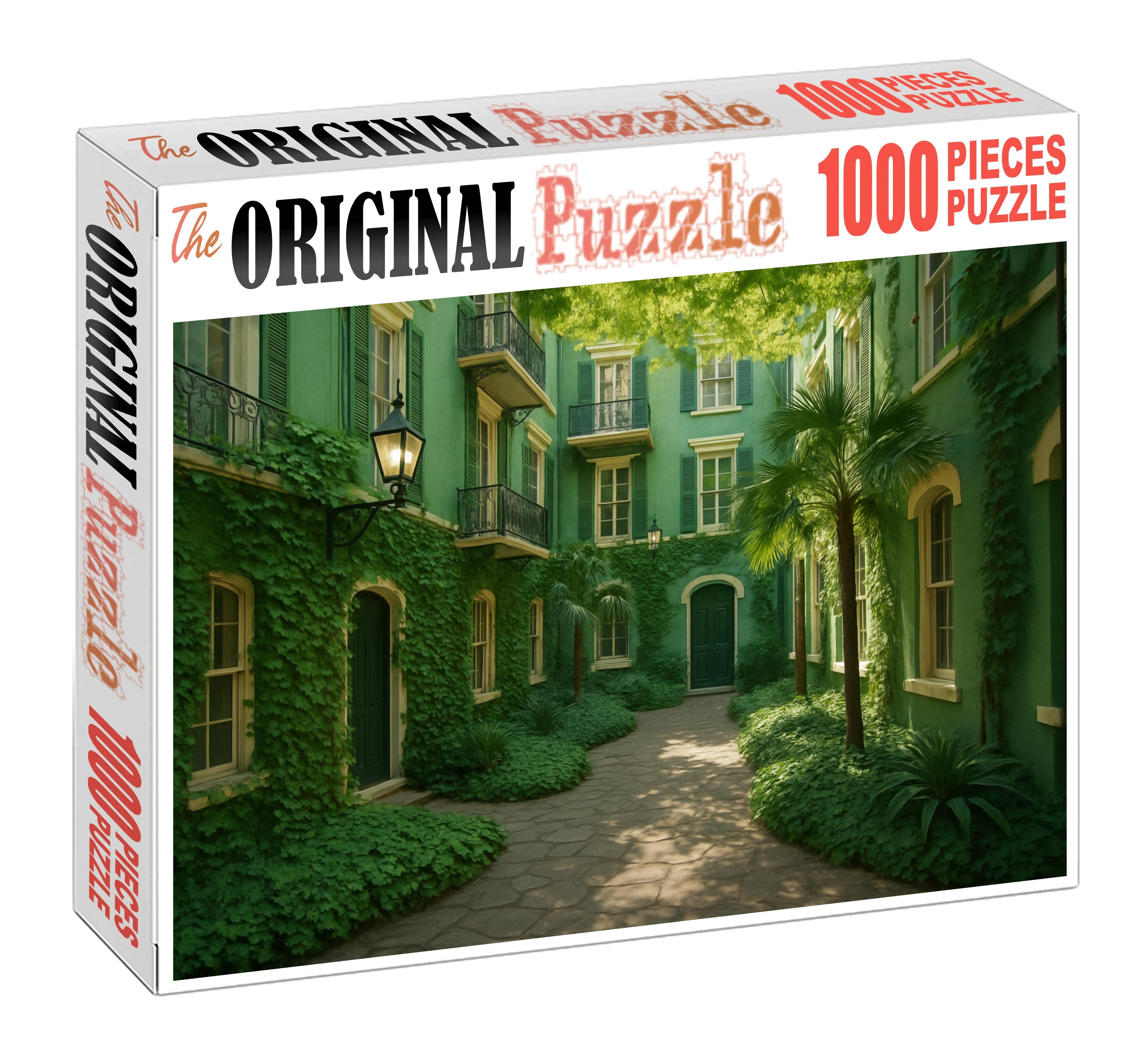 Jade Courtyard Custom Jigsaw Puzzle