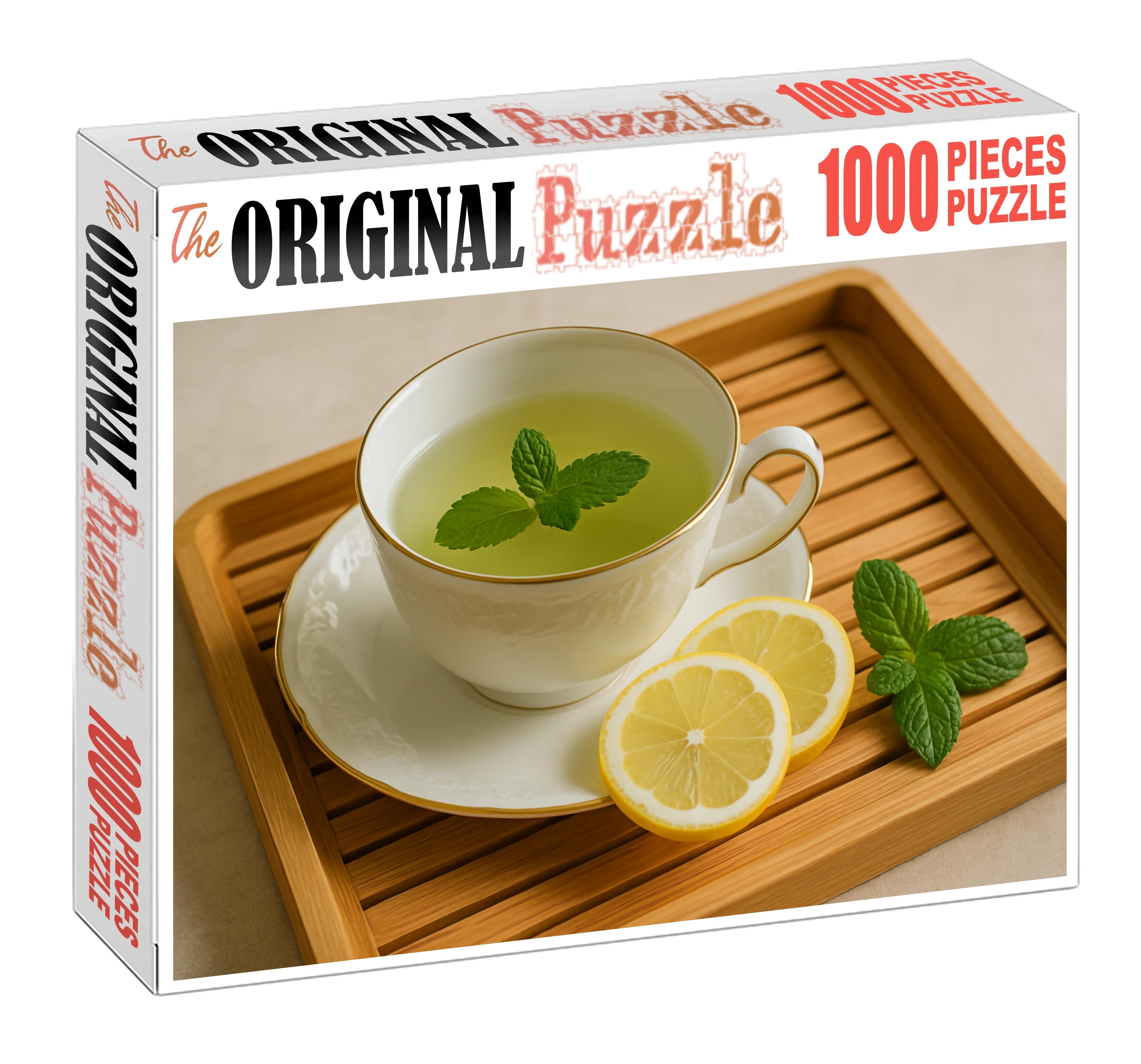 Citrus Grove Green Tea Unique Puzzle Design