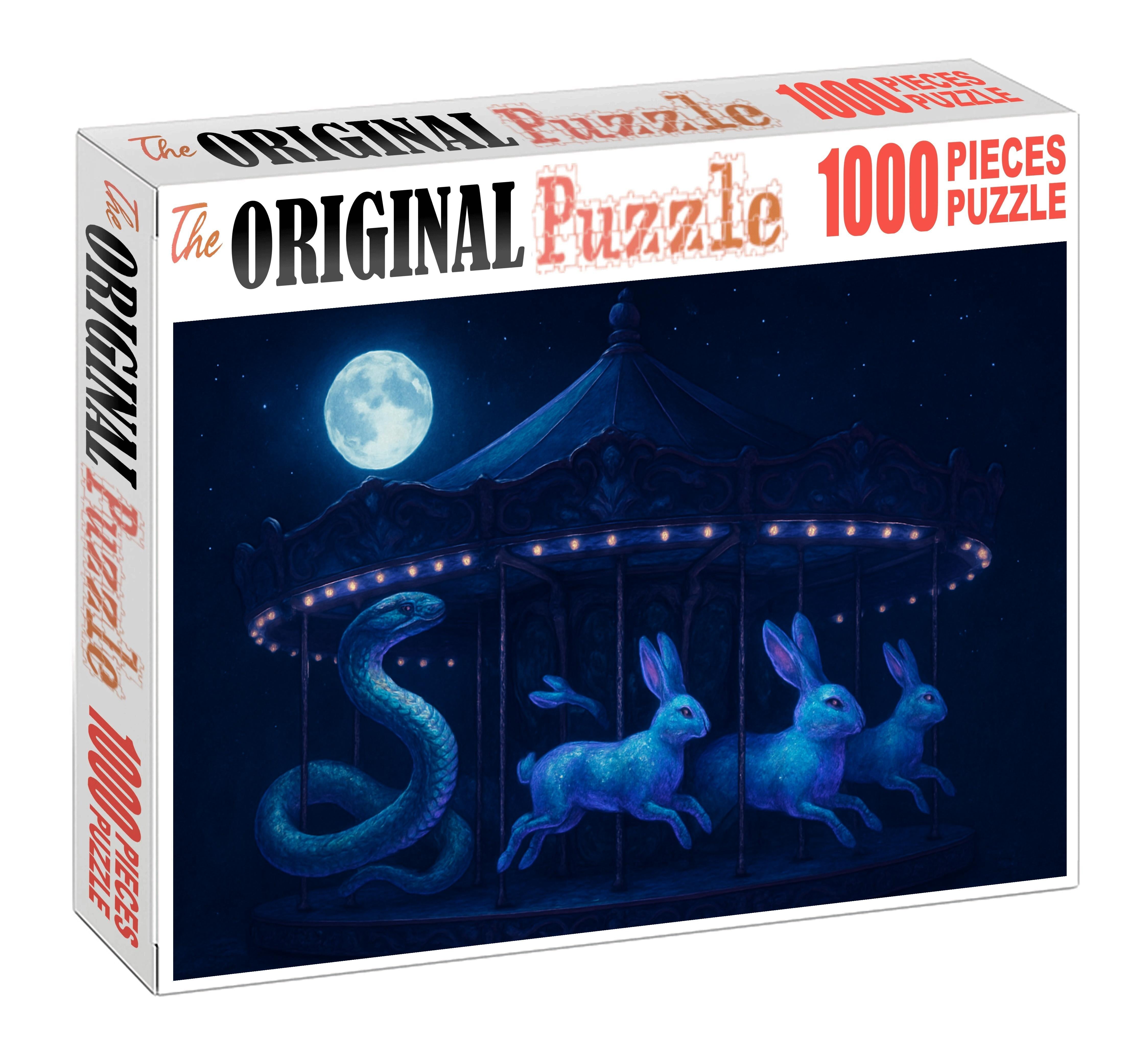Midnight Carousel Menagerie Large Format Puzzle