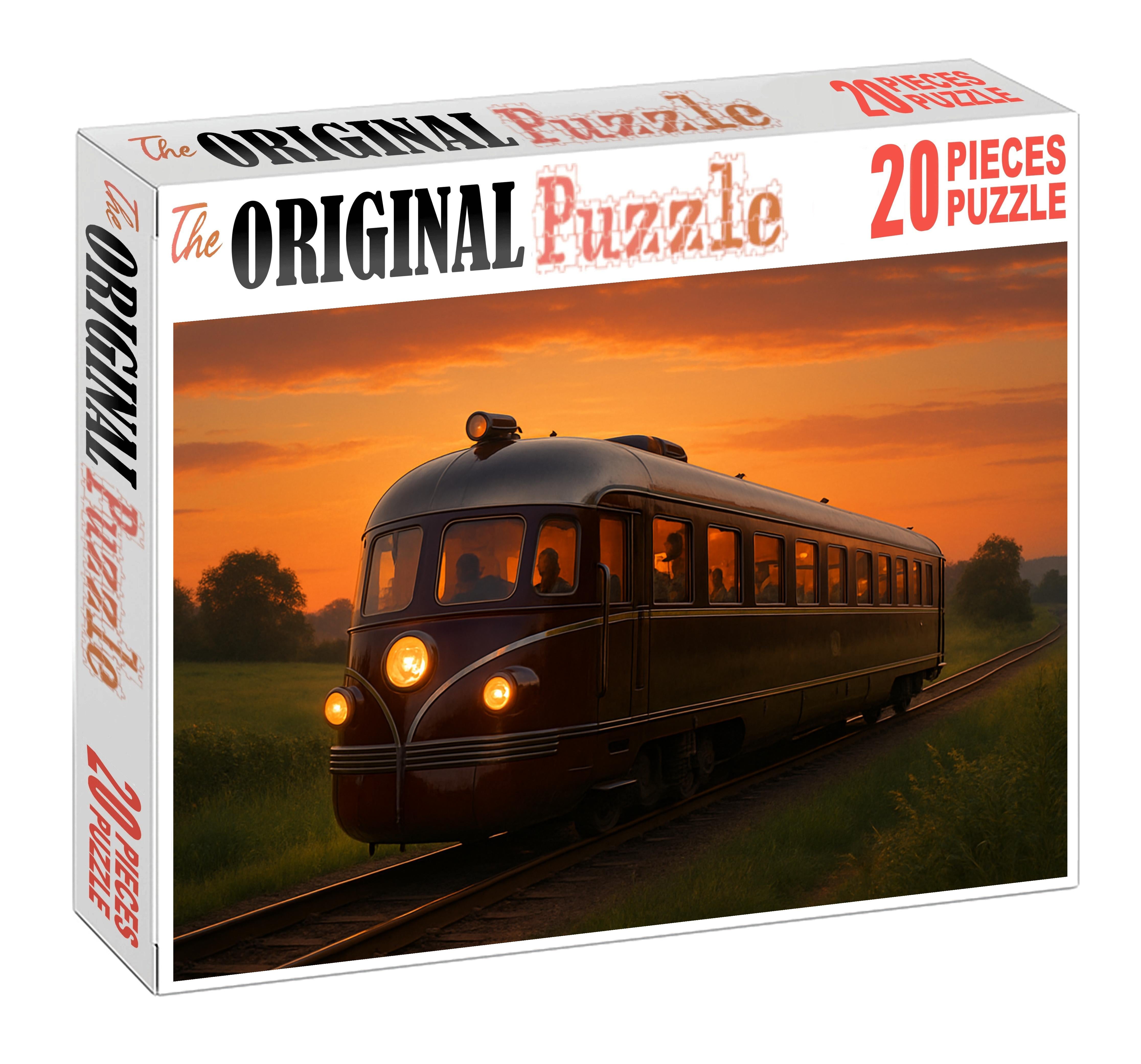 Retro-futuristic Diesel-electric Railcar Puzzle For Adults