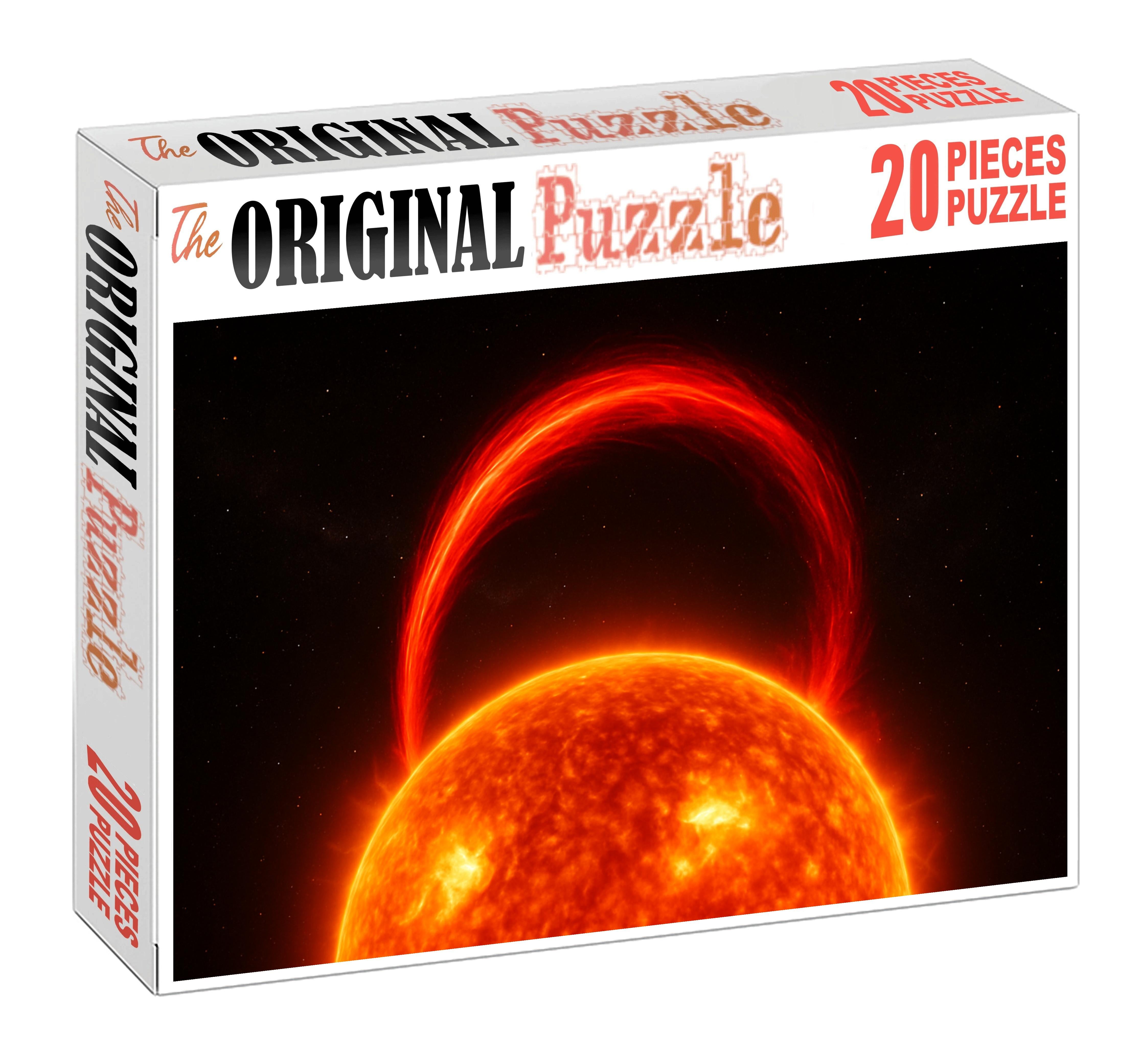 Crimson Stellar Flare Loop Puzzle Collection