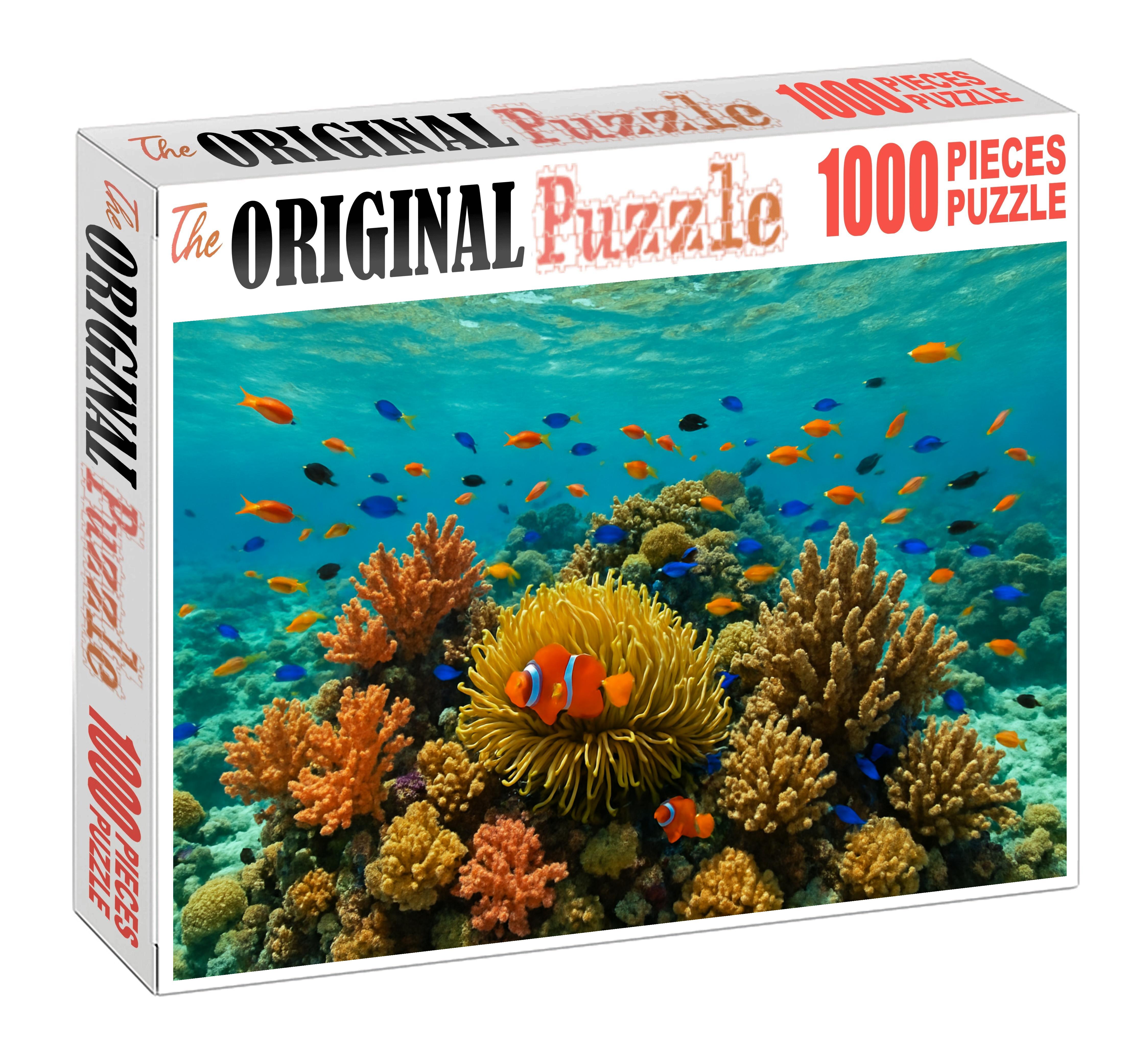 Coral Garden Plateau Vibrant Reef Spires In Shallow Clear Waters 50 Piece Puzzle