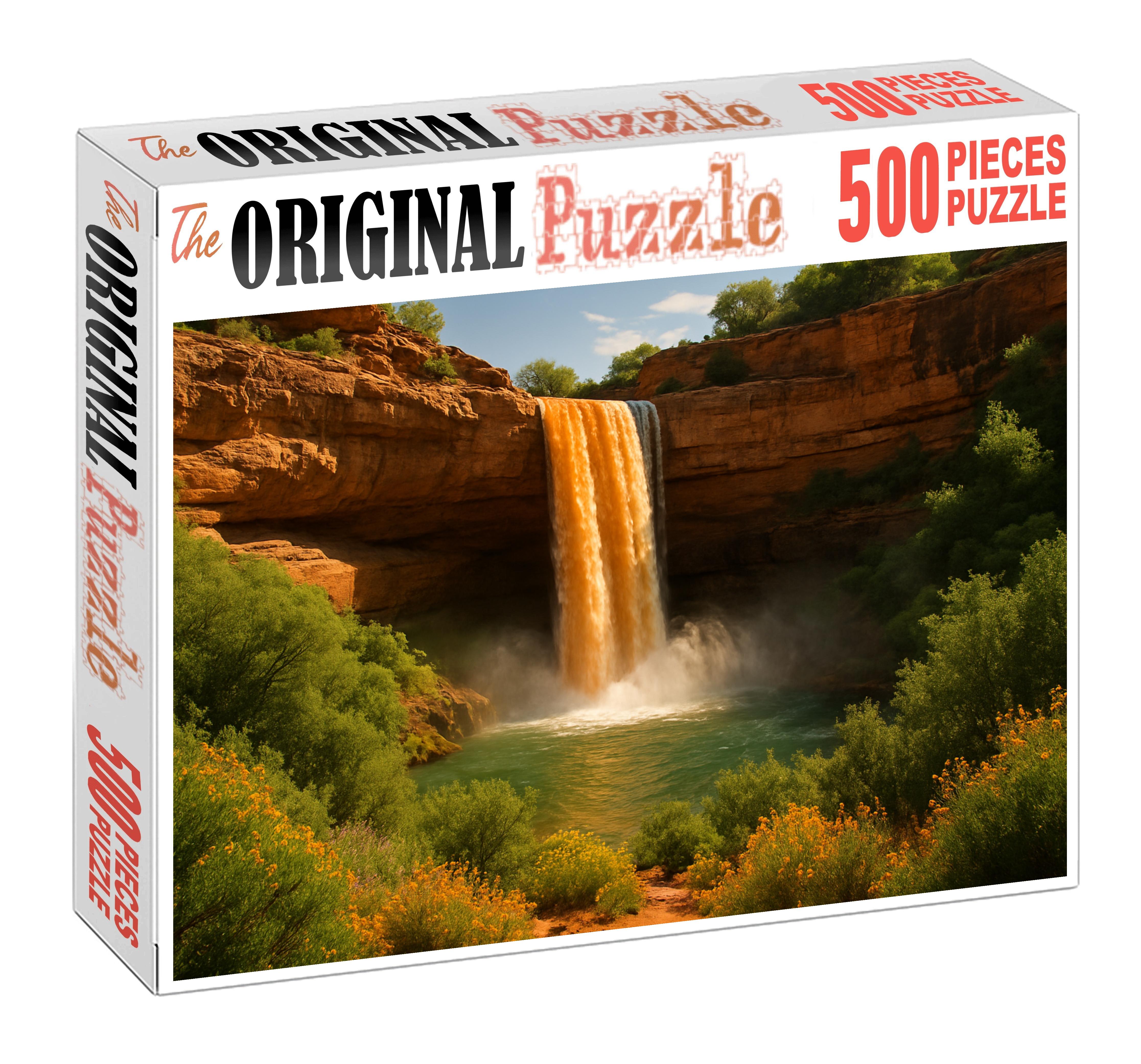 Amber Ribbon Plunge Premium Puzzle Pieces