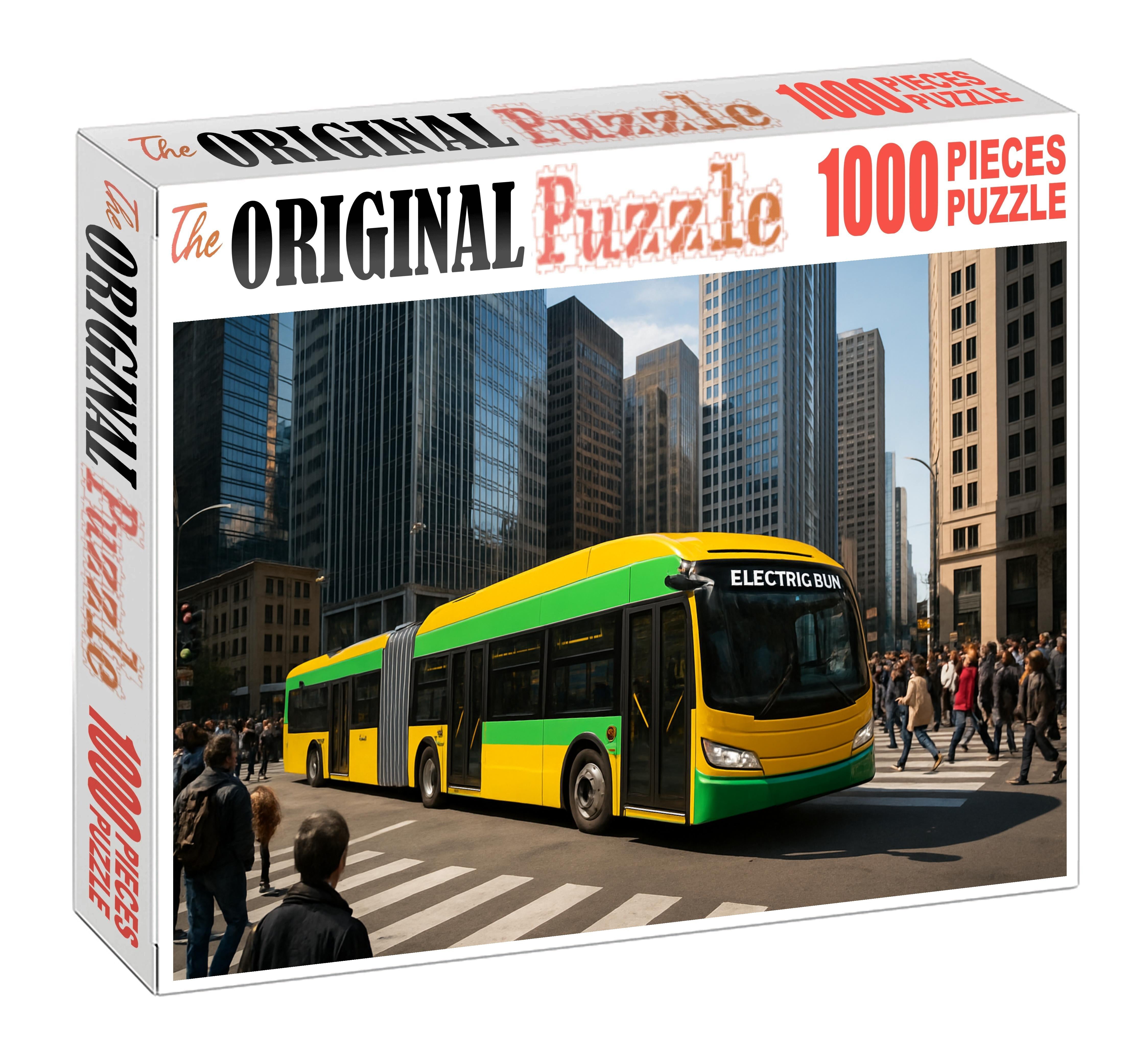 Battery-electric Articulated Bus Puzzle For Kids