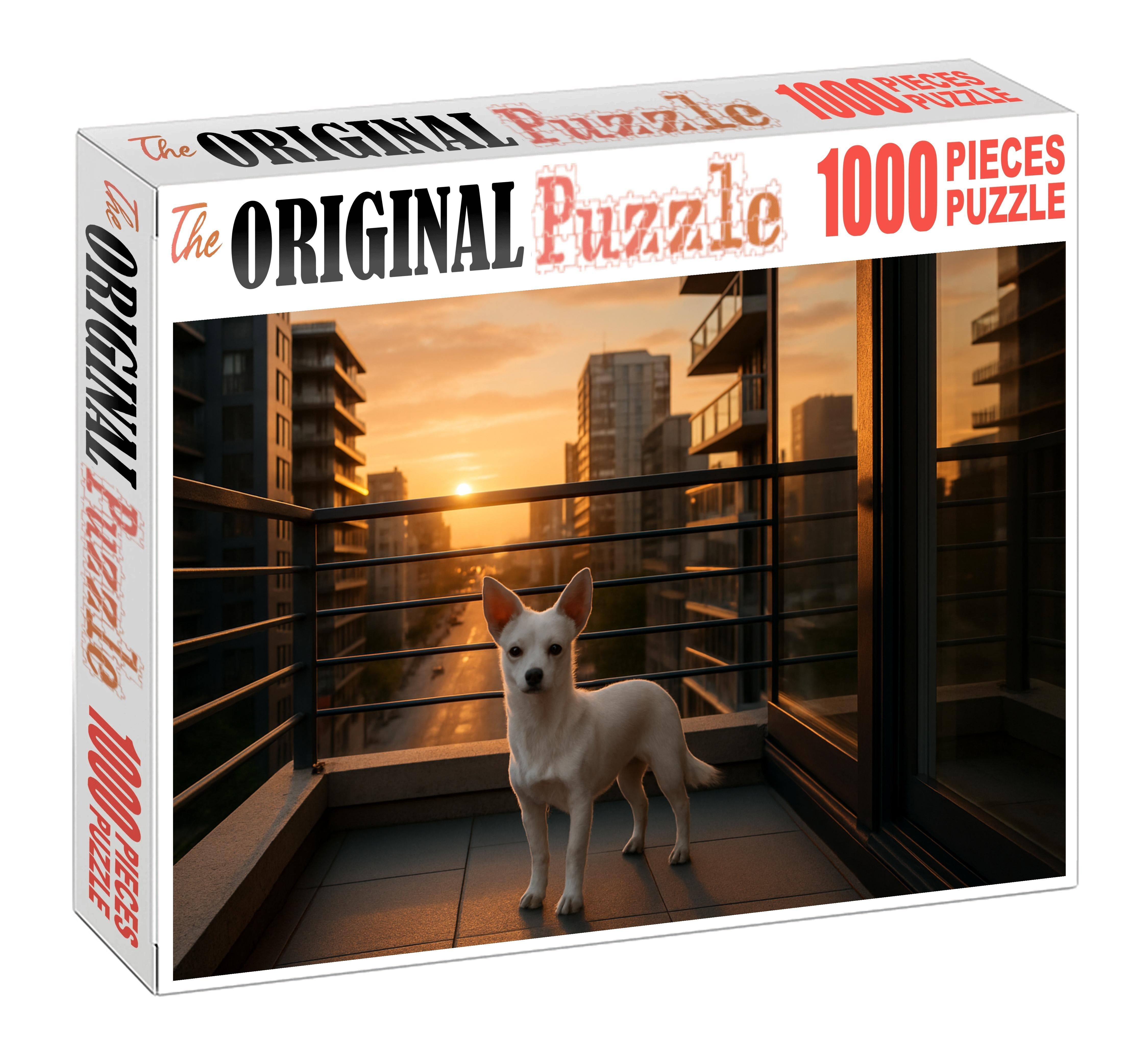 Pearl Gleam Pure White Toy Guard With Watchful Spirit Custom Jigsaw Puzzle