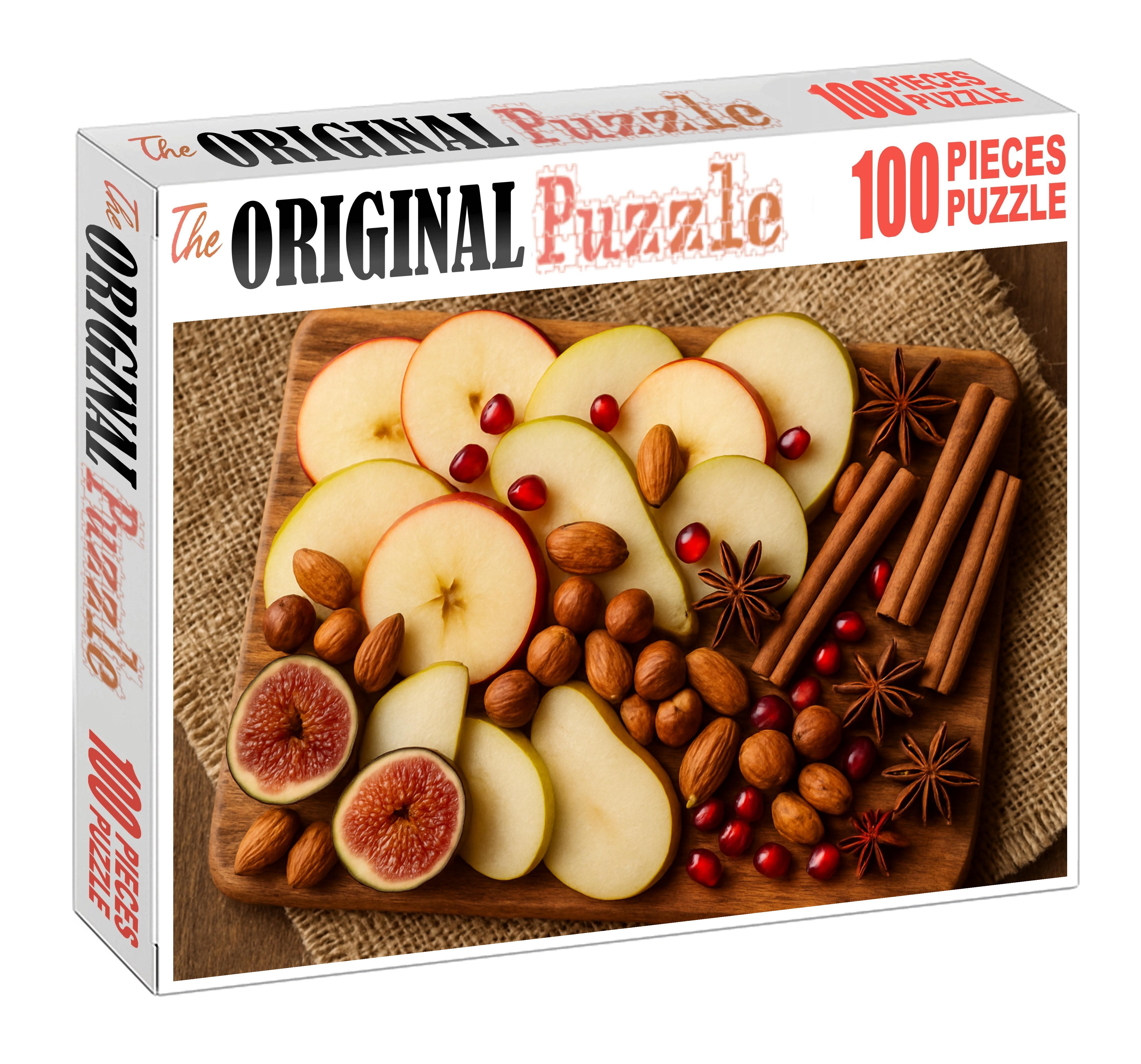 Autumn Harvest Platter With Nuts Puzzle Challenge