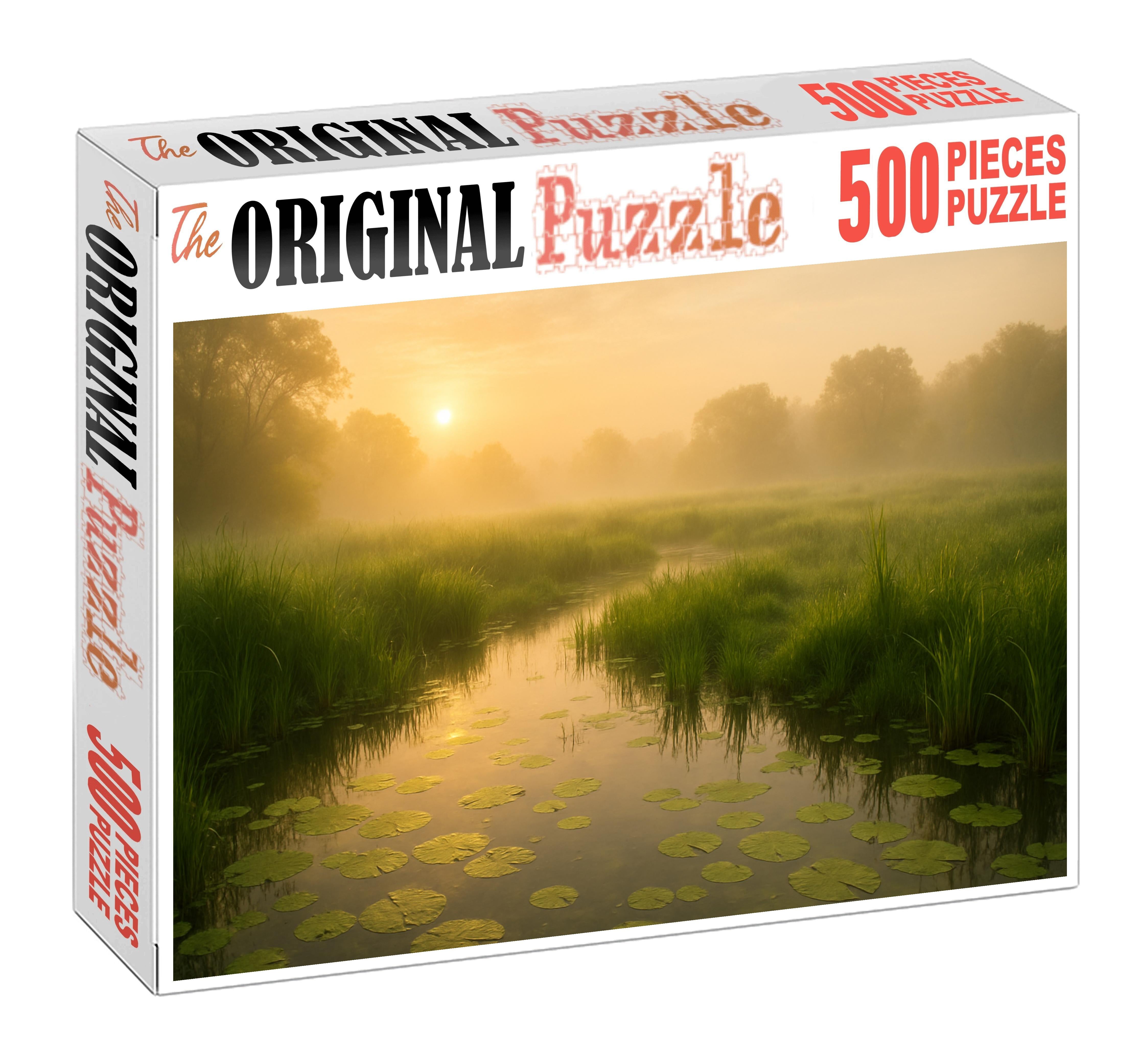 Emerald Marsh Sunrise 200 Piece Puzzle