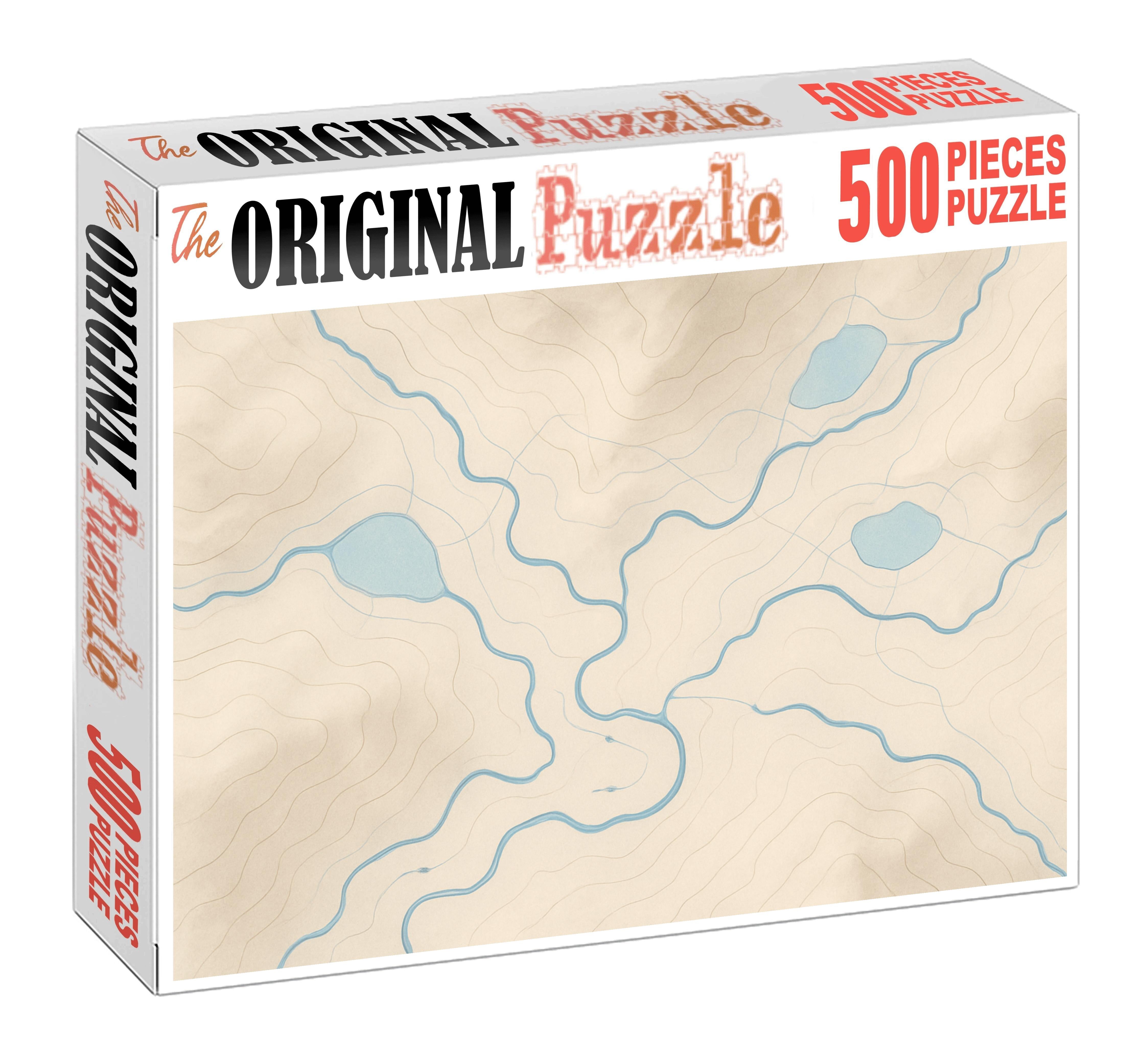 Hydrological Network Overlay 20 Piece Puzzle