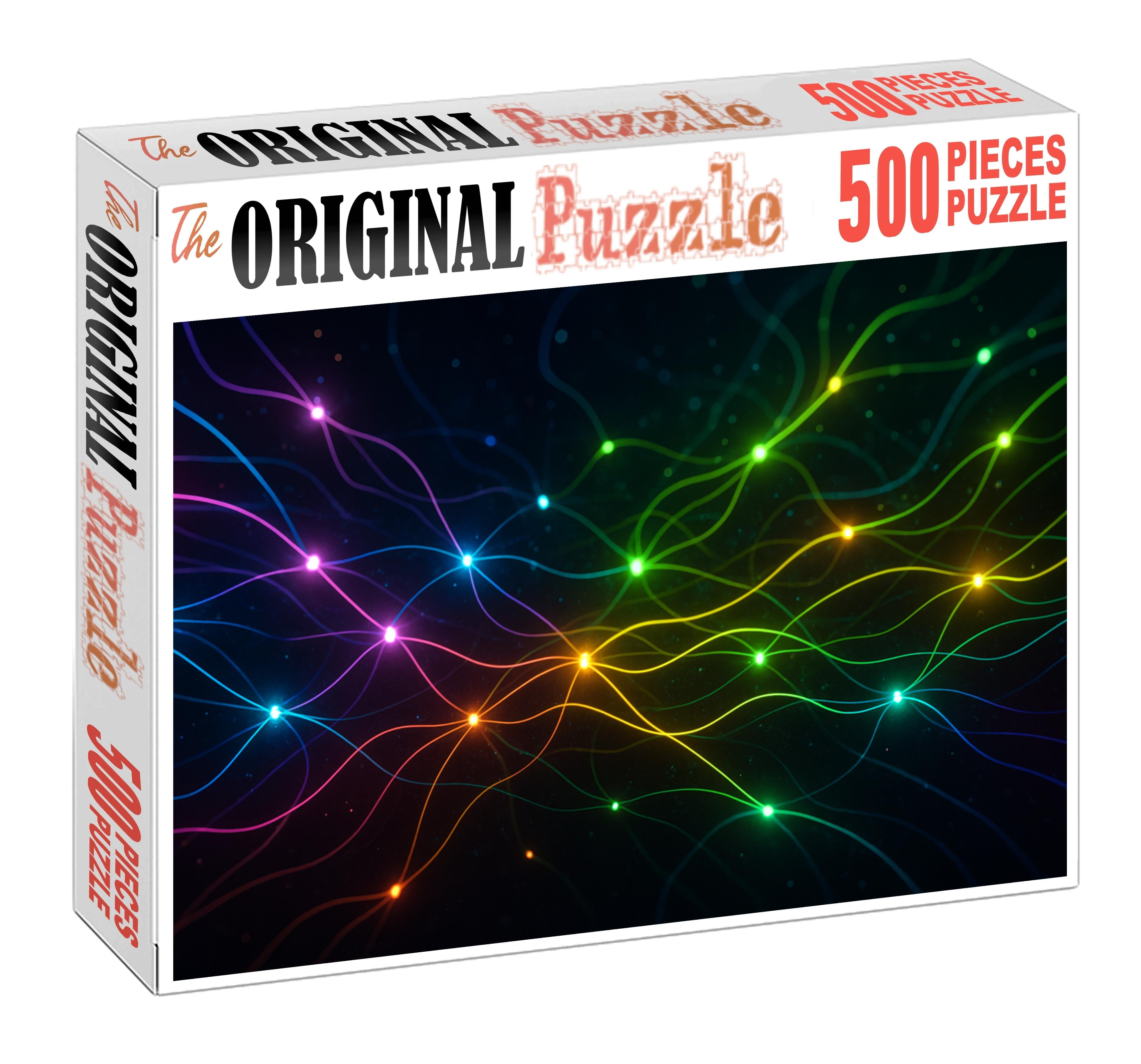 Chromatic Pulse Of Universal Connectivity 500 Piece Puzzle